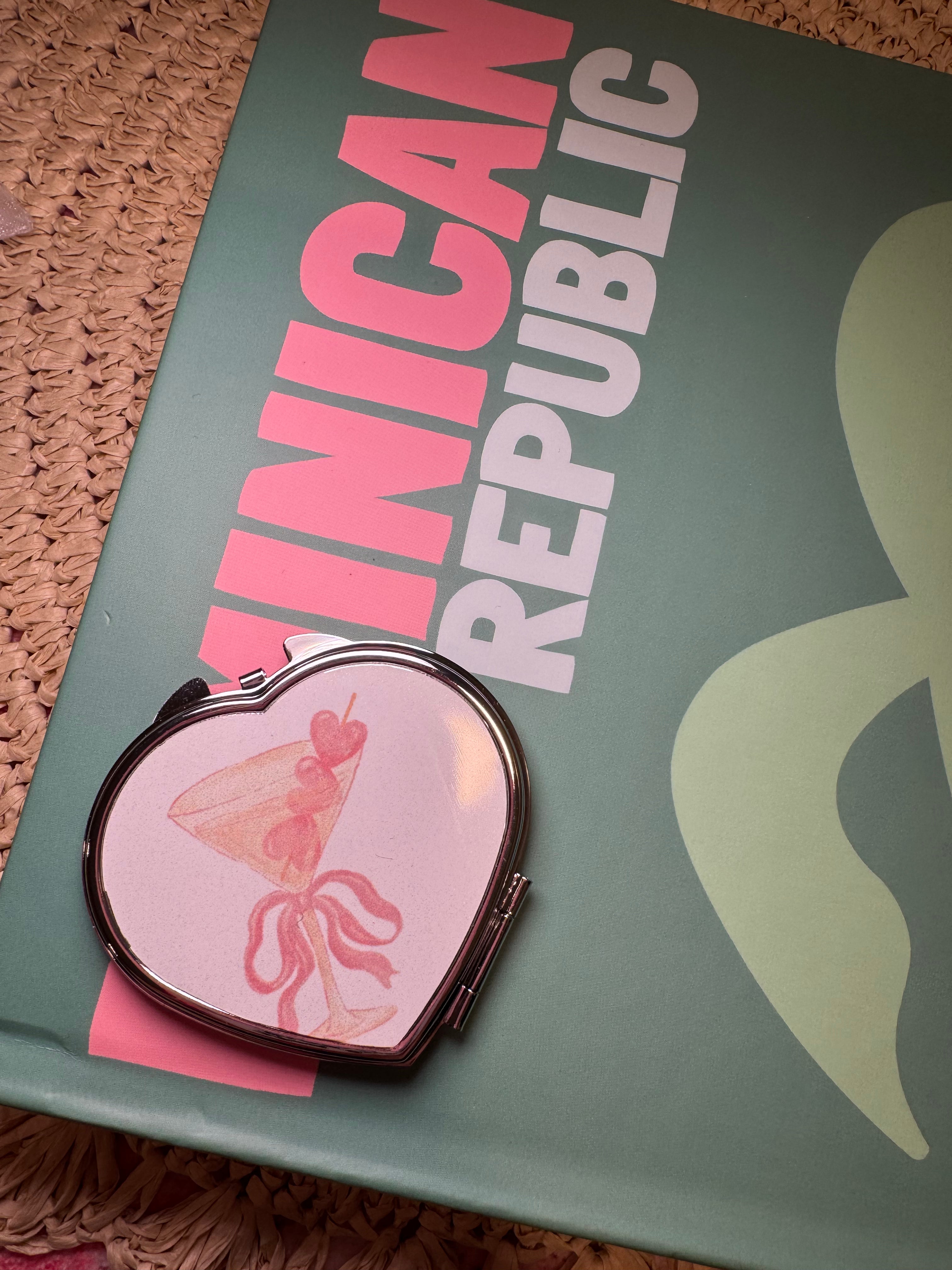 Love Martini - Compact Mirror – Metal compact mirror