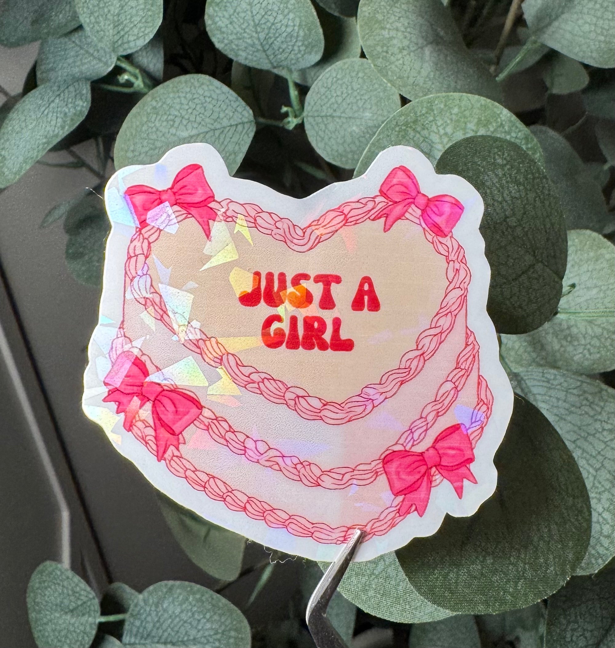 Just a Girl - Sticker – Vinyl & Waterproof Sticker