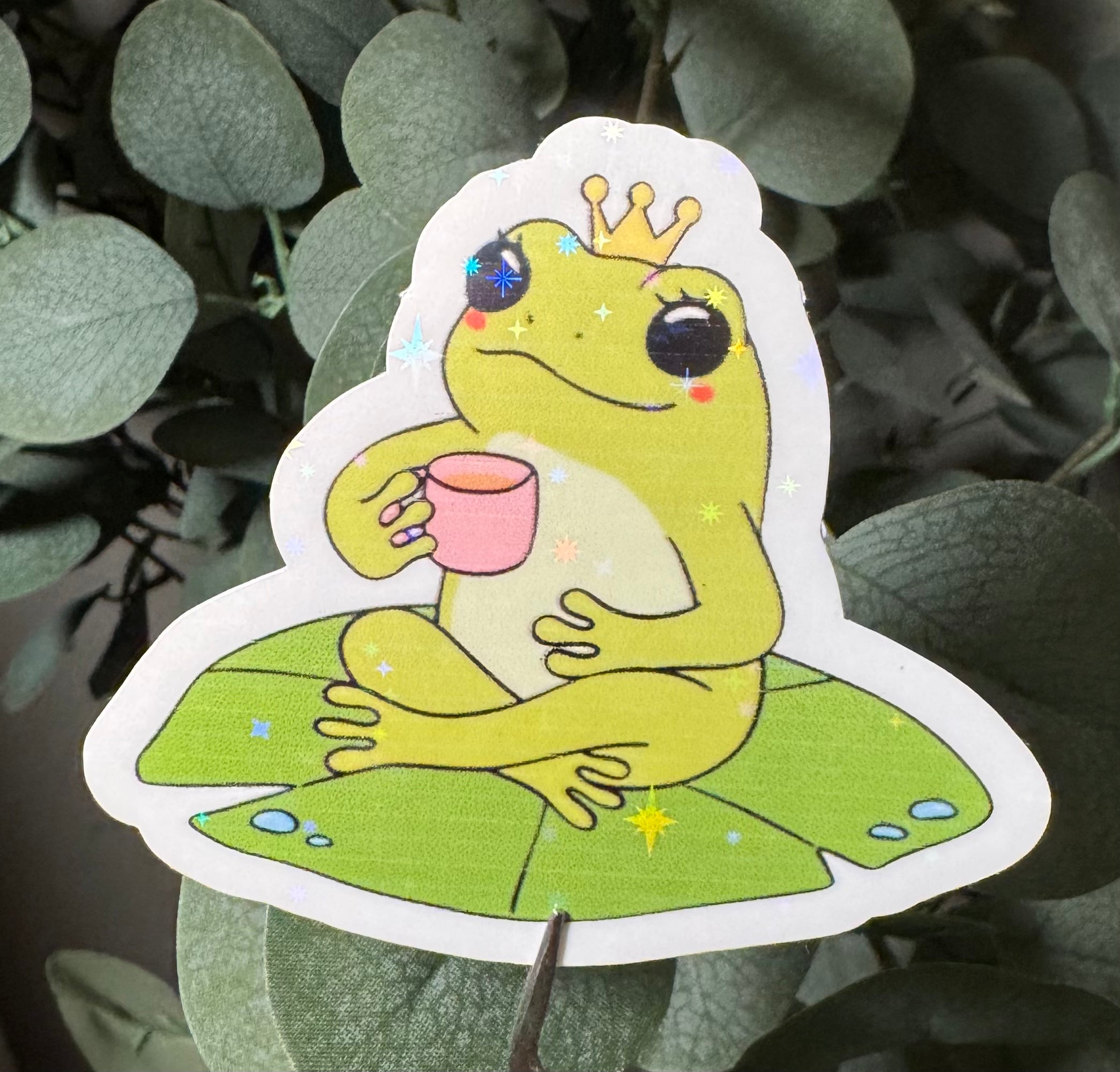 Princess Frog - Sticker – Vinyl & Waterproof Sticker