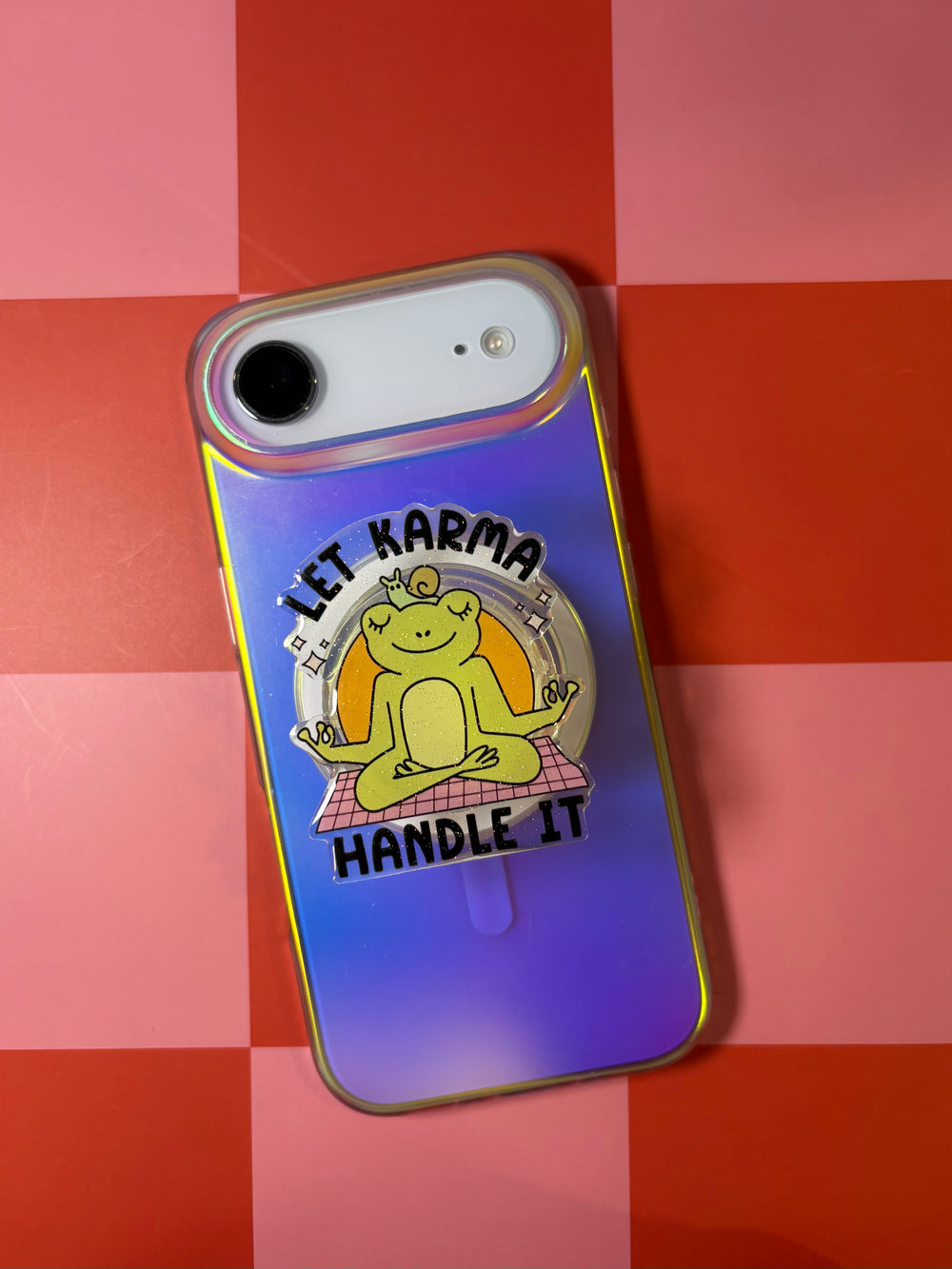 "Let Karma Handle It" Phone & E-Reader MagSafe Grip