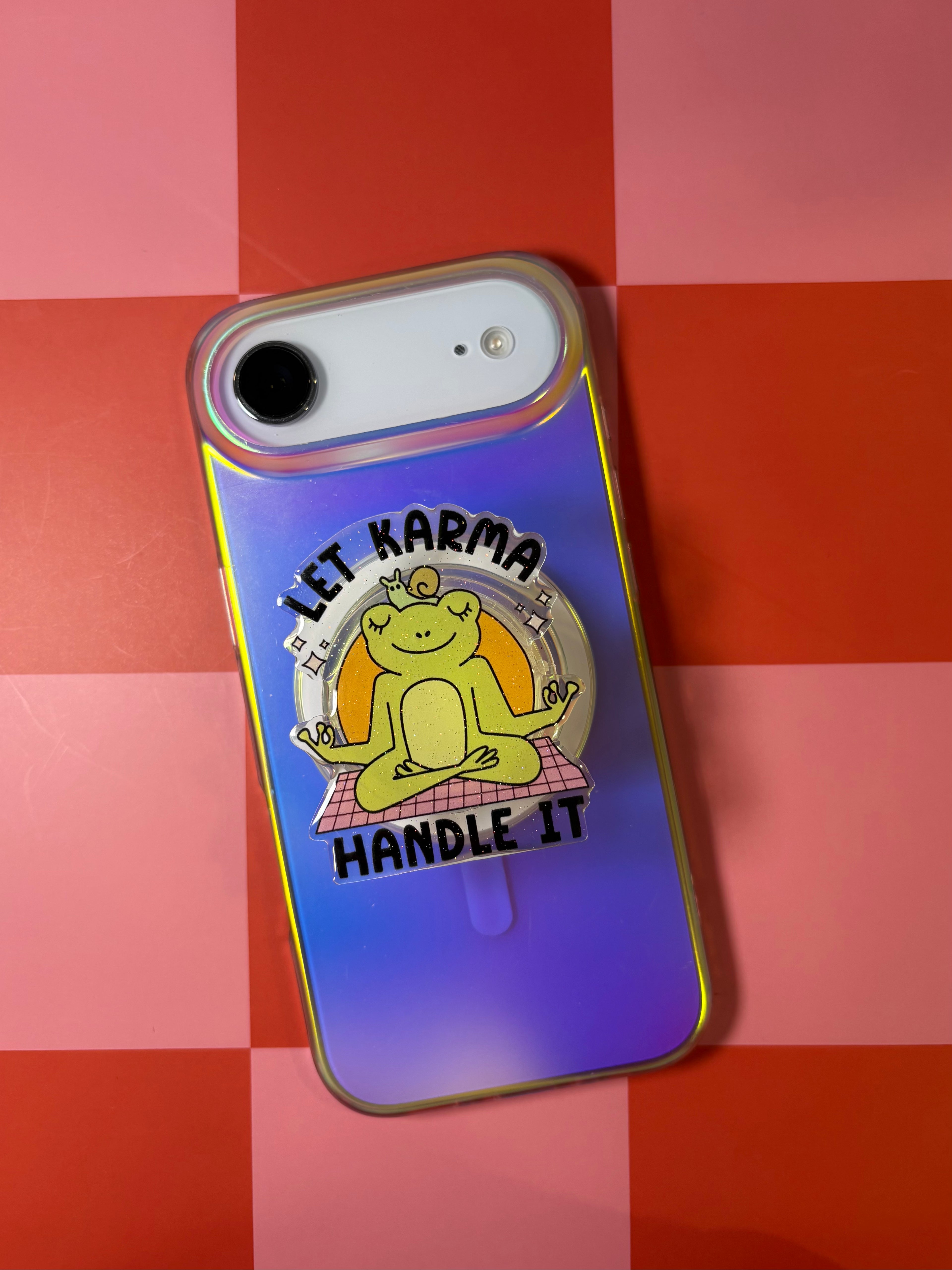 "Let Karma Handle It" Phone & E-Reader MagSafe Grip
