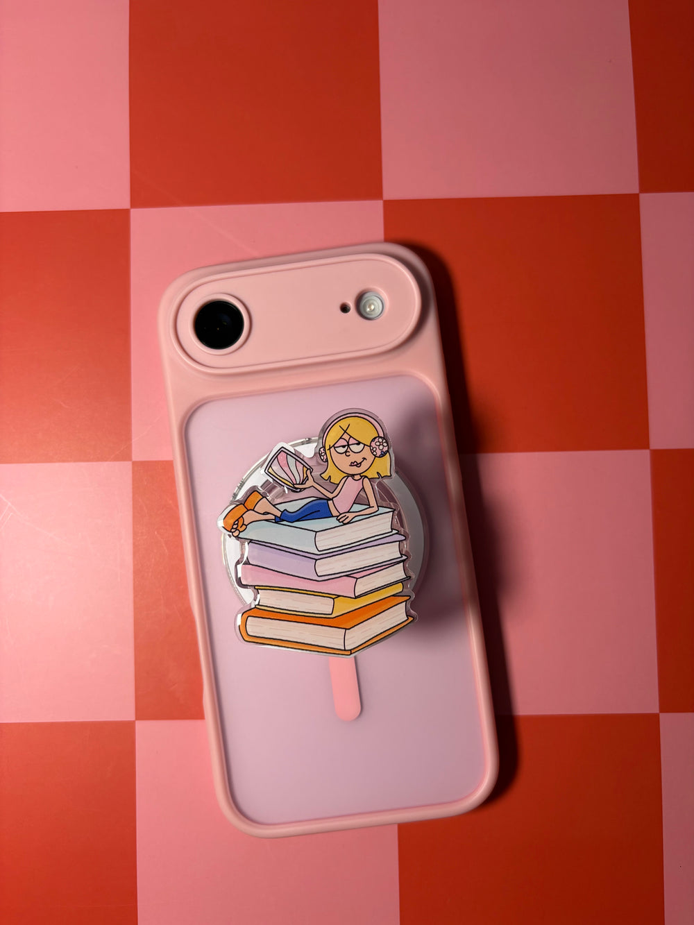 "Bookish Lizzie McGuire" Phone & E-Reader MagSafe Grip