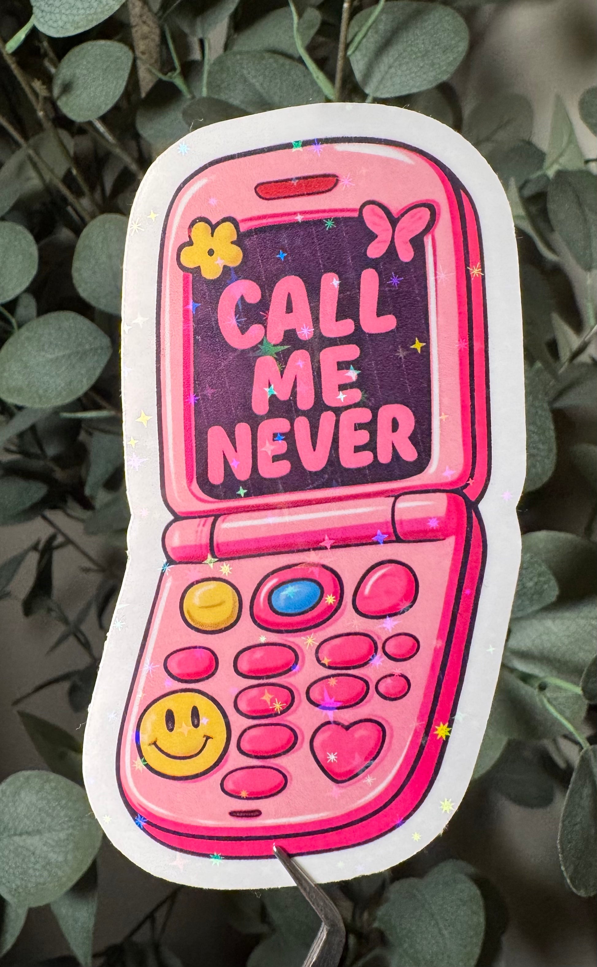 Call Me Never - Sticker – Vinyl & Waterproof Sticker