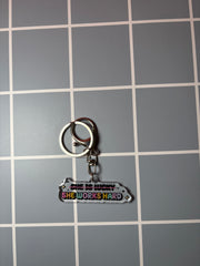 She is lucky, she works hard- Keychain