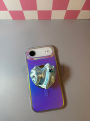 3D Heart (Blue) - Phone & E-Reader MagSafe Grip