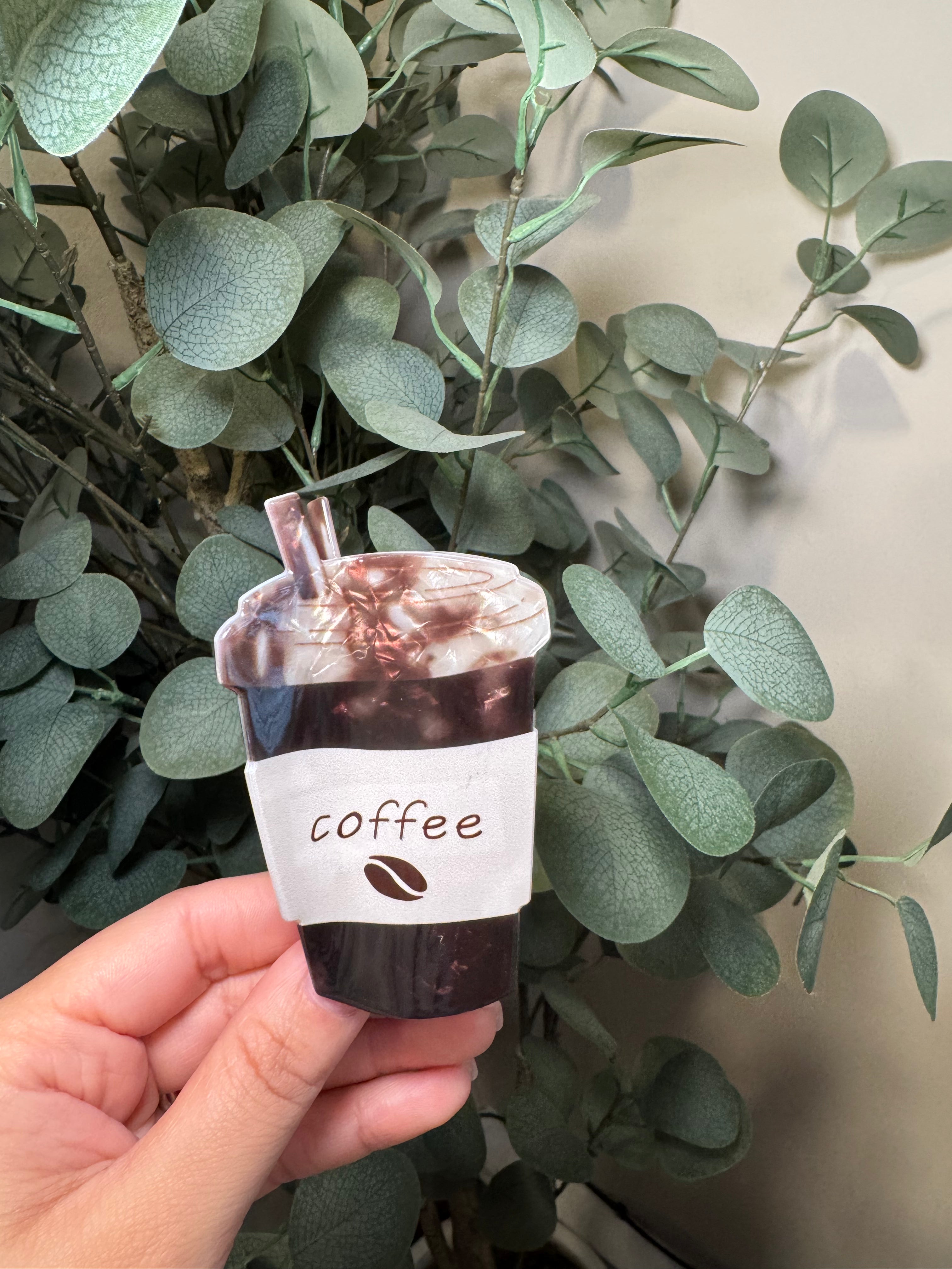 Coffee -Small Claw Clip