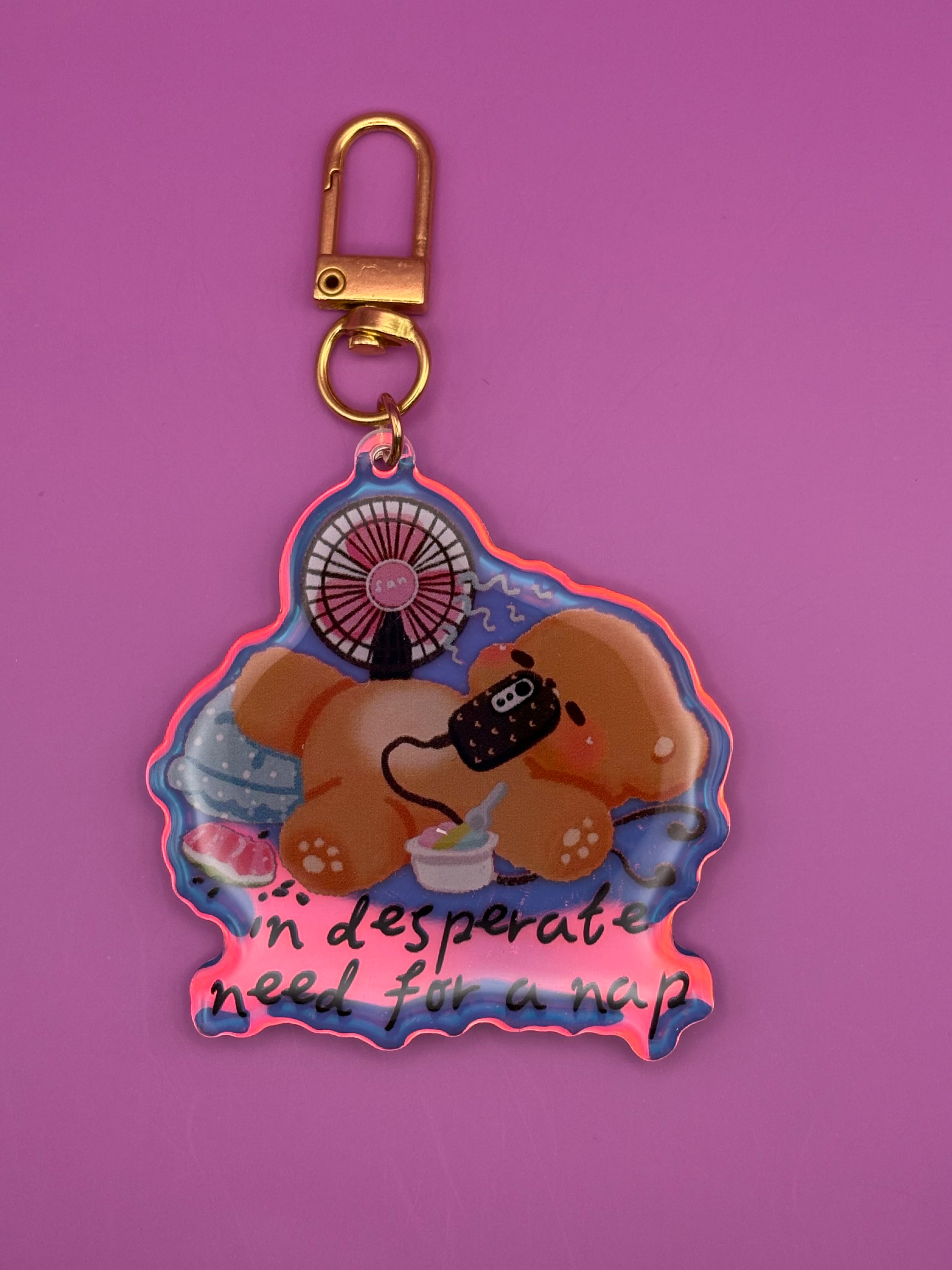 In desperate need for a nap - Keychain