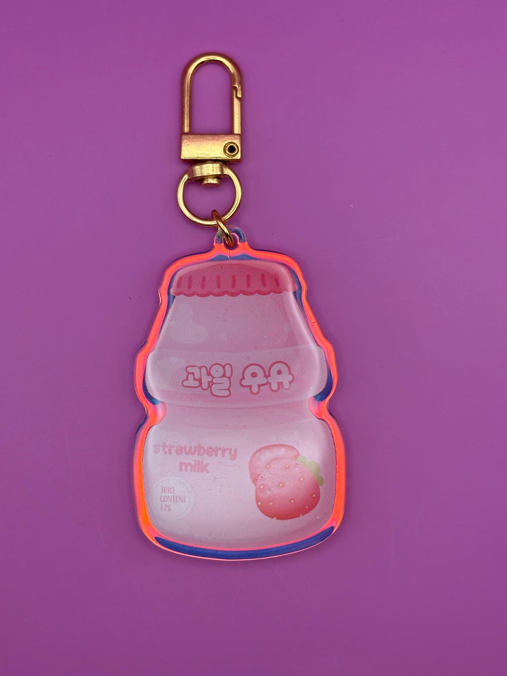 Strawberry Milk - Keychain