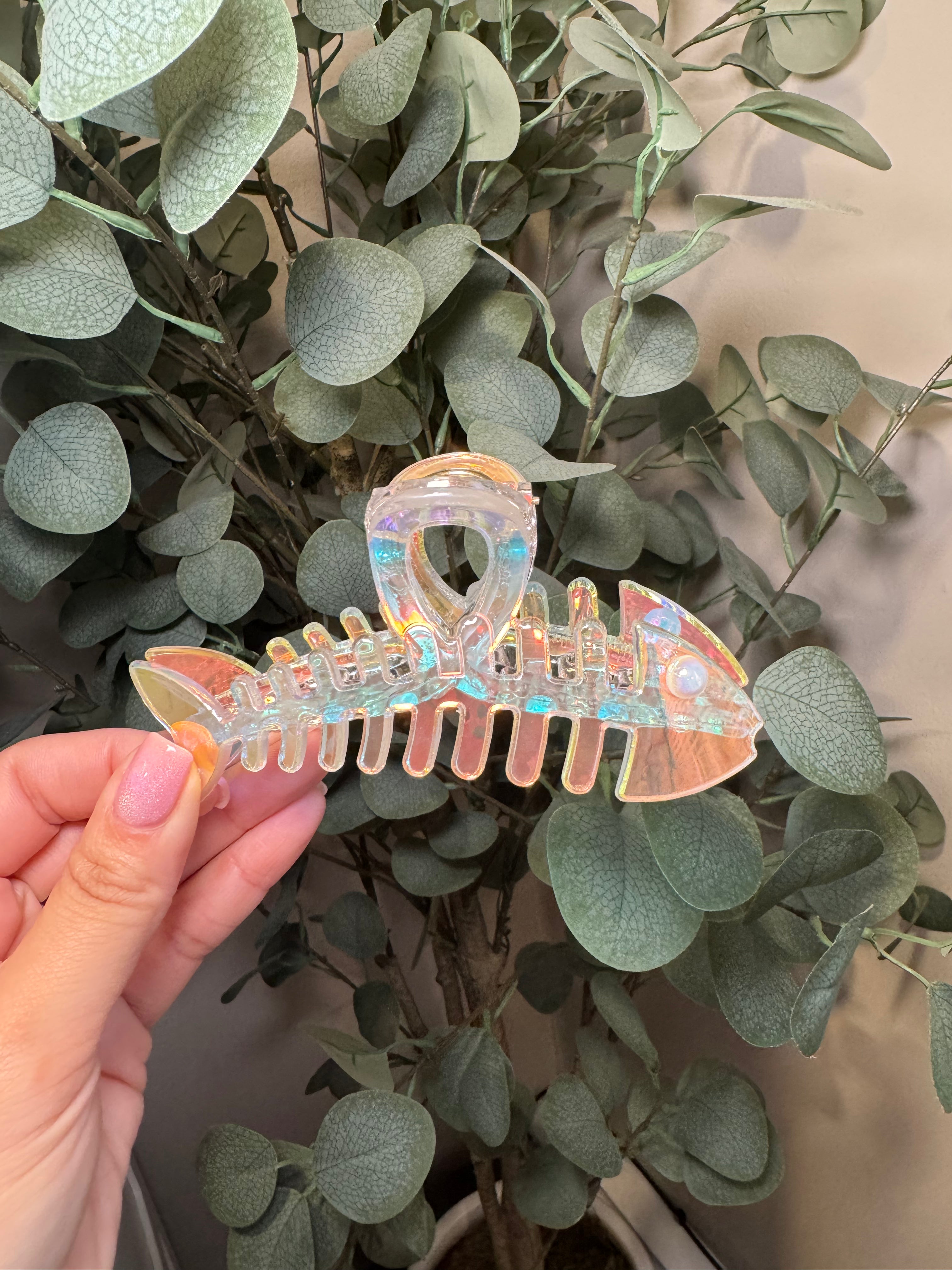 Iridescent Fish -Large Claw Clip