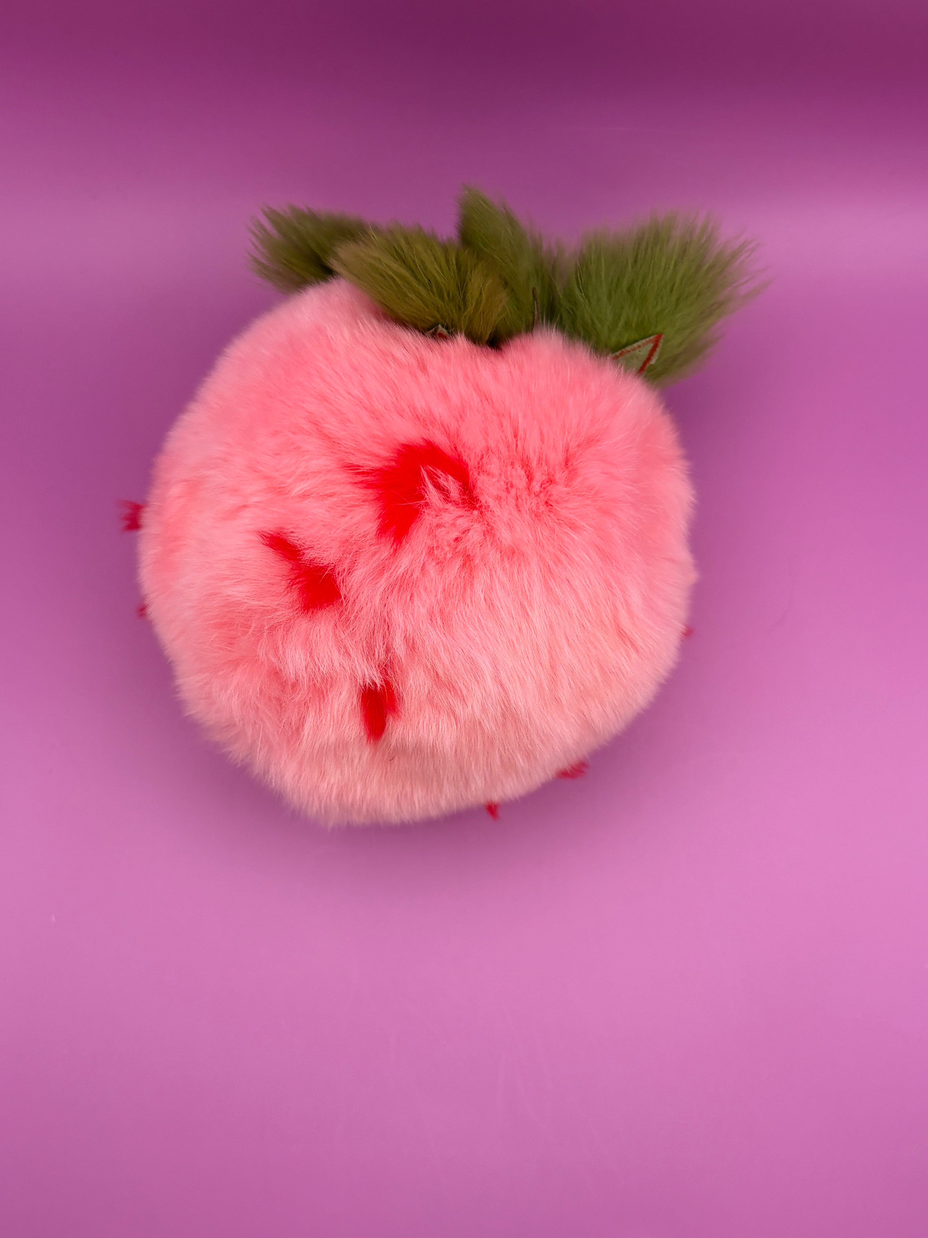 Pink Strawberry Plushie - Bag Charm