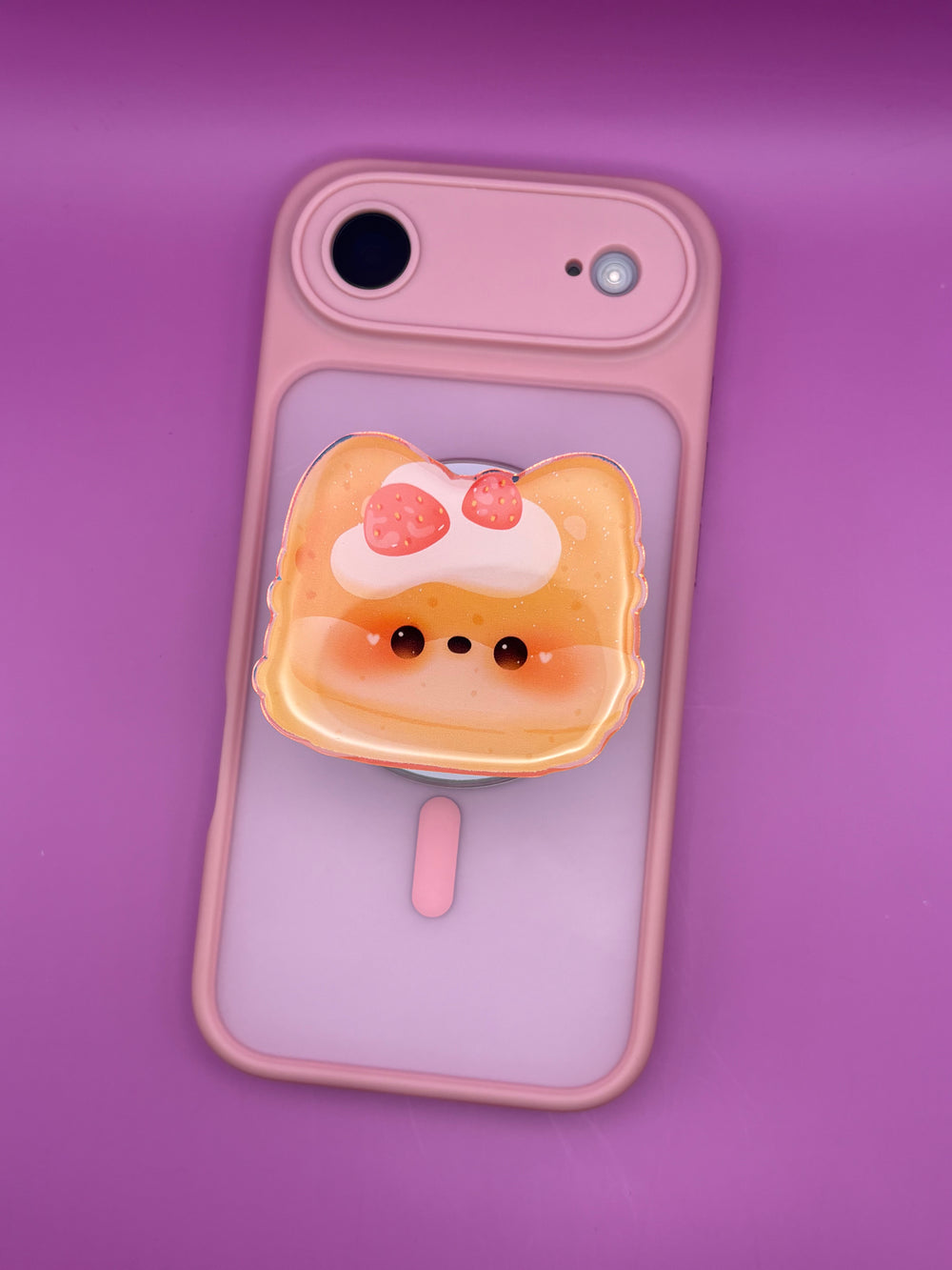 "Strawberry Pancake Pup"  Phone & E-Reader MagSafe Grip