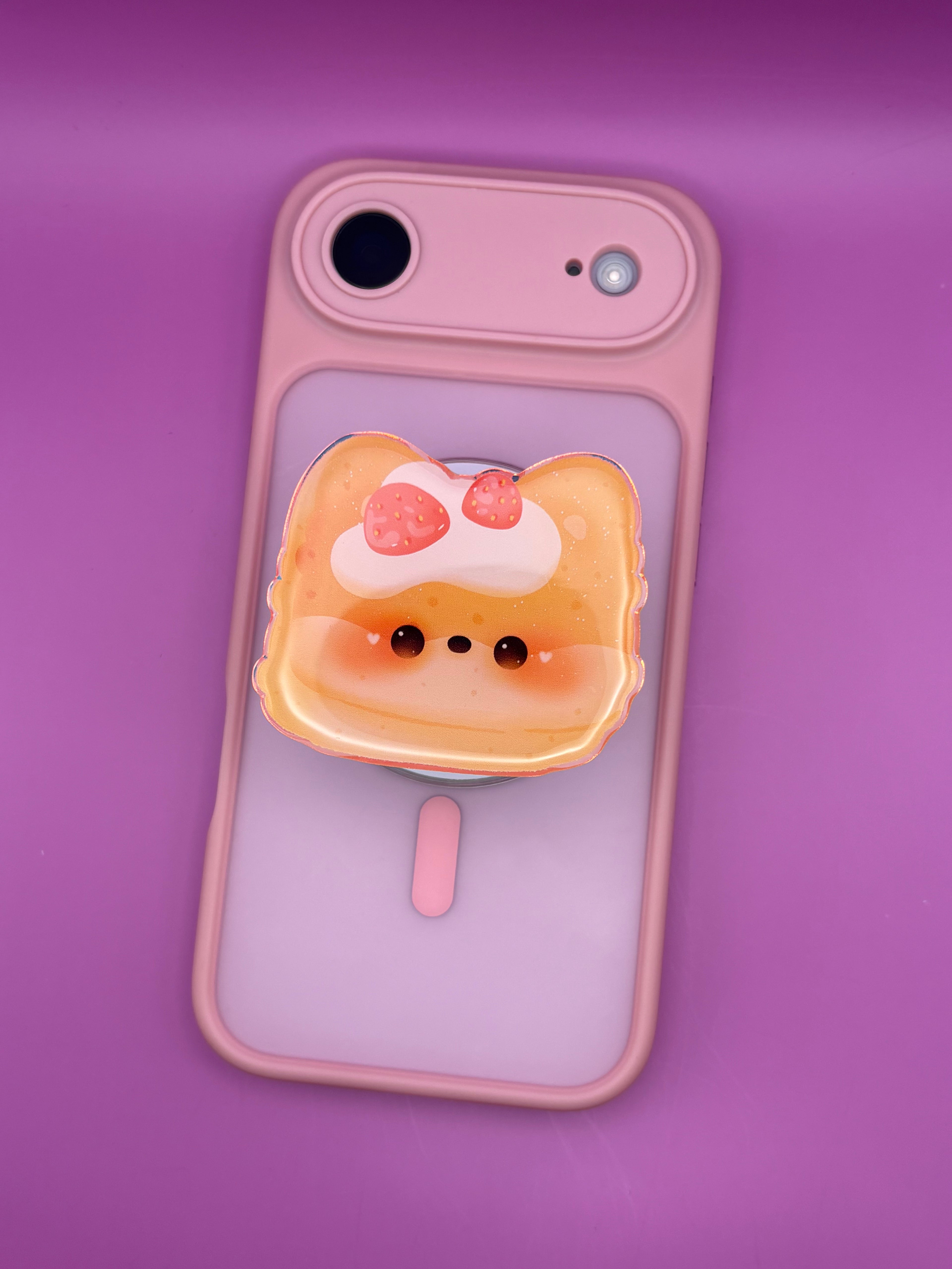 "Strawberry Pancake Pup"  Phone & E-Reader MagSafe Grip