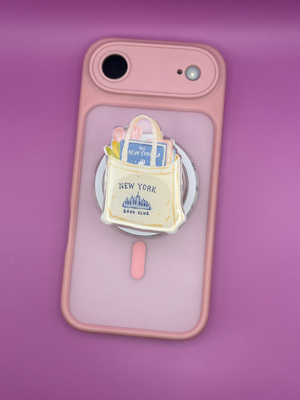 "New York Book Club"- Phone & E-Reader MagSafe Grip
