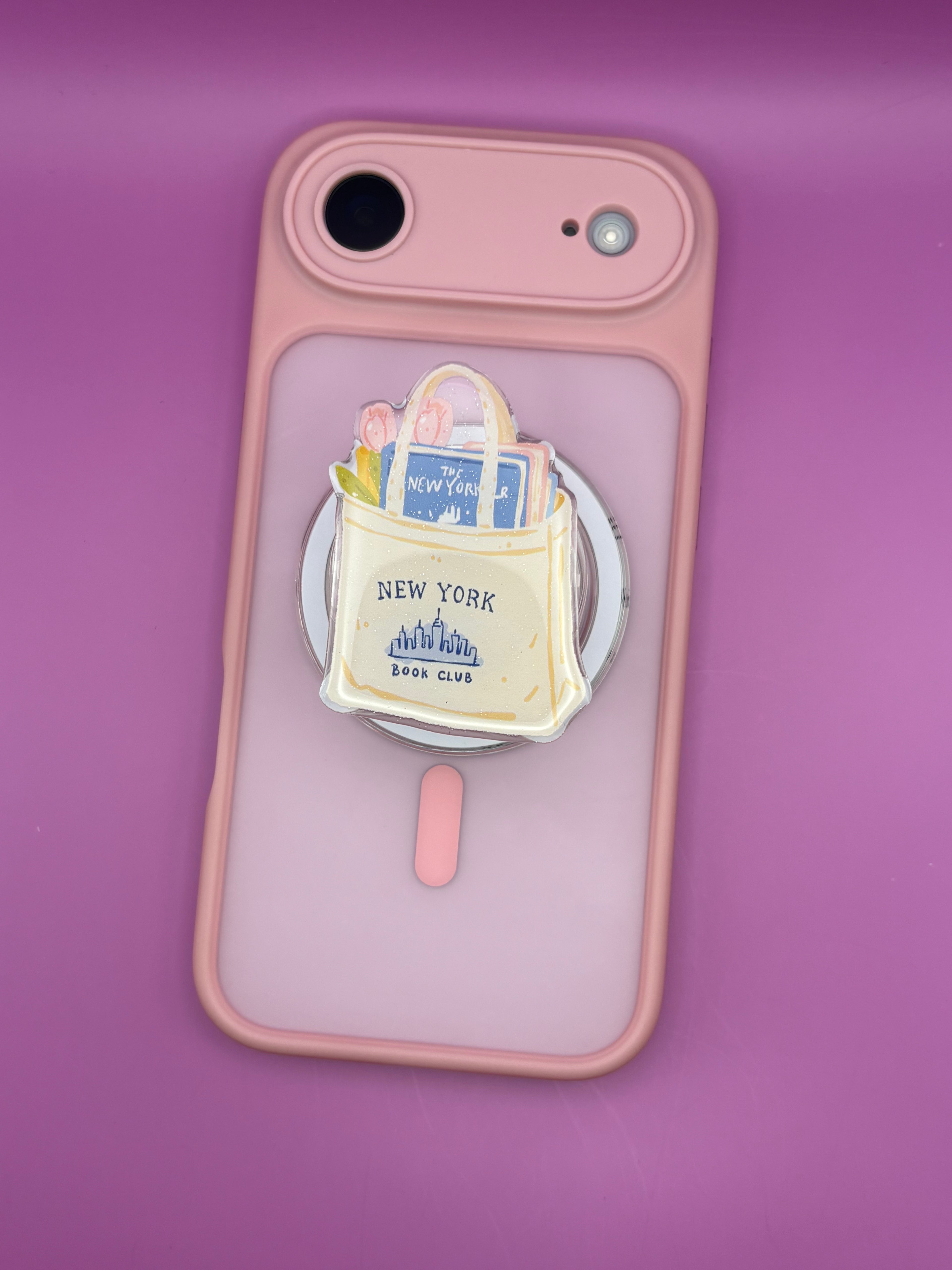 "New York Book Club"- Phone & E-Reader MagSafe Grip