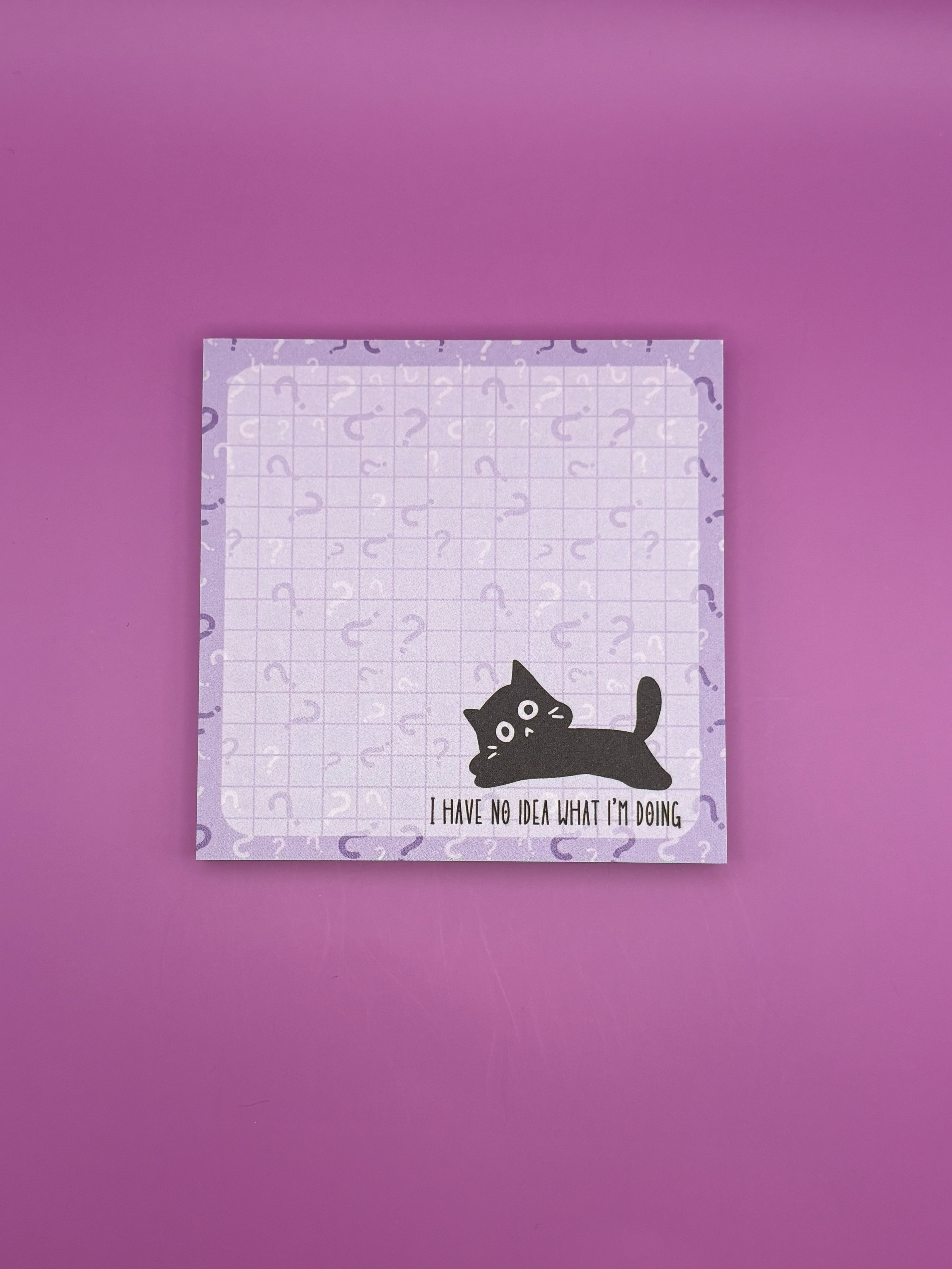 I have no idea what I'm doing cat - Sticky Note