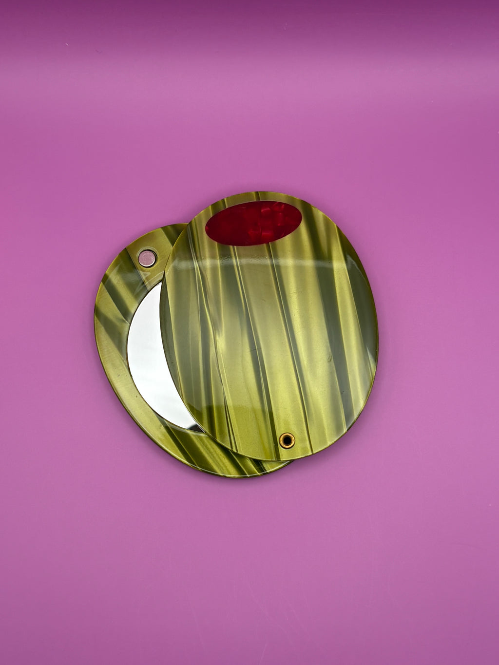 Olive - Acetate Pocket Mirror