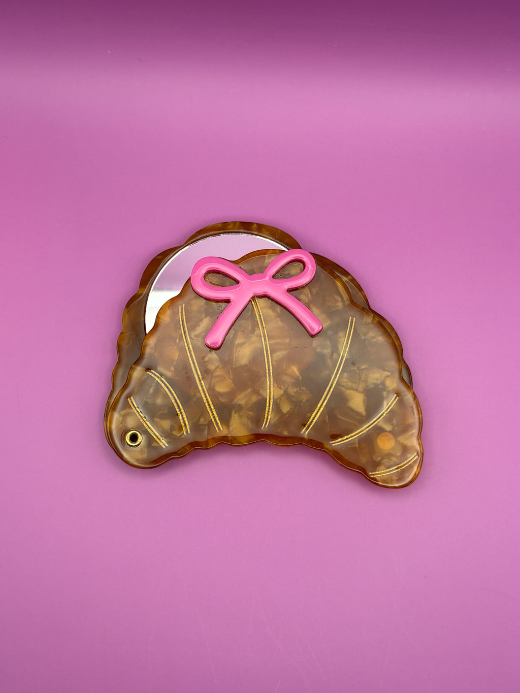 Croissant - Acetate Pocket Mirror
