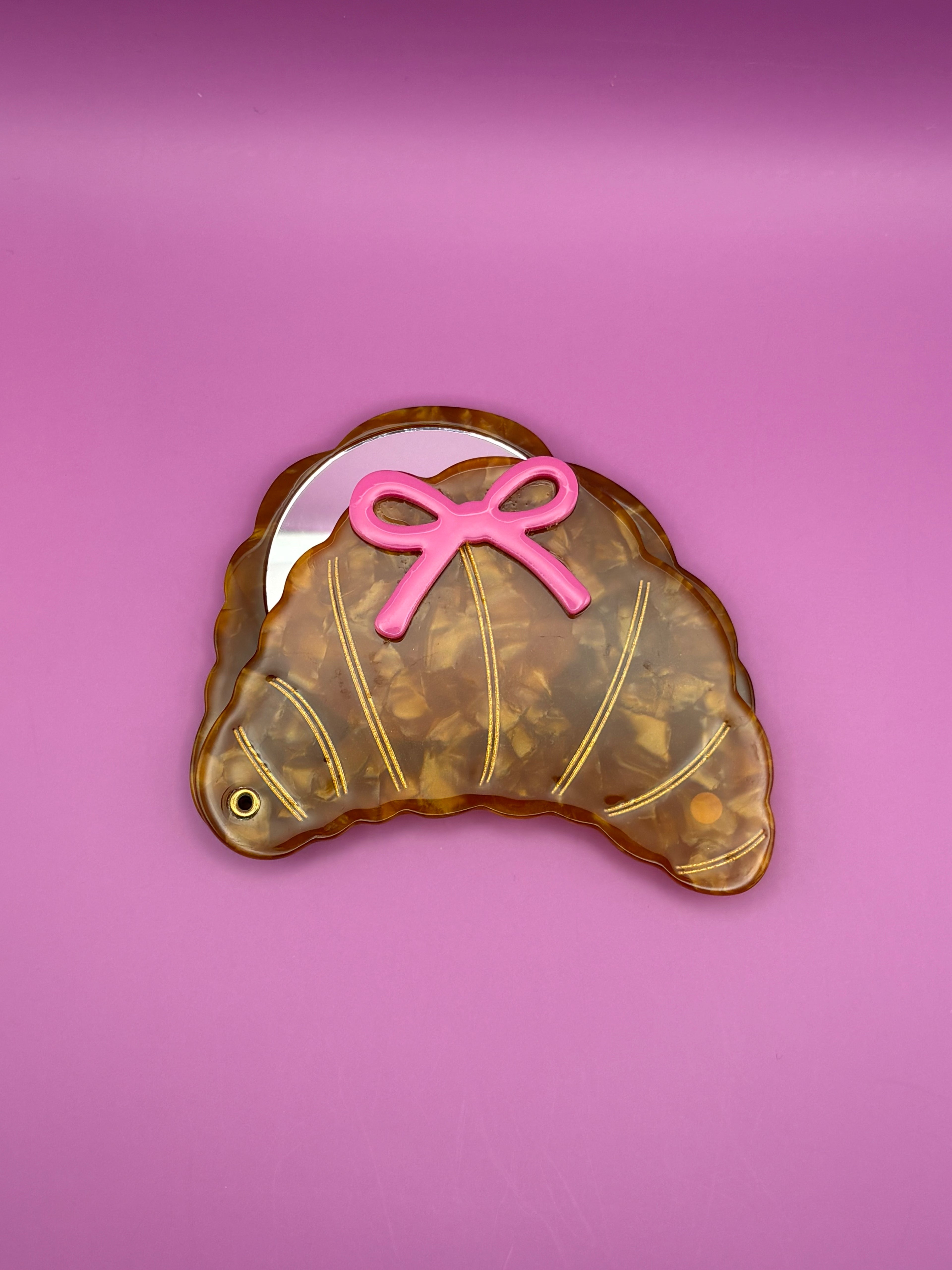 Croissant - Acetate Pocket Mirror