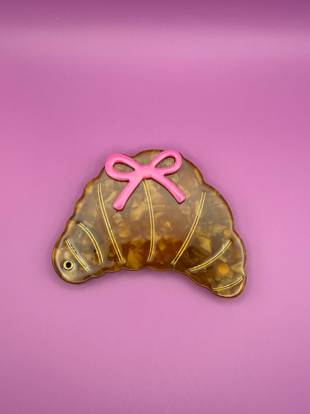 Croissant - Acetate Pocket Mirror