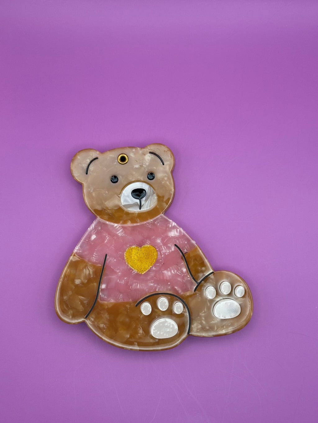 Bear - Acetate Pocket Mirror
