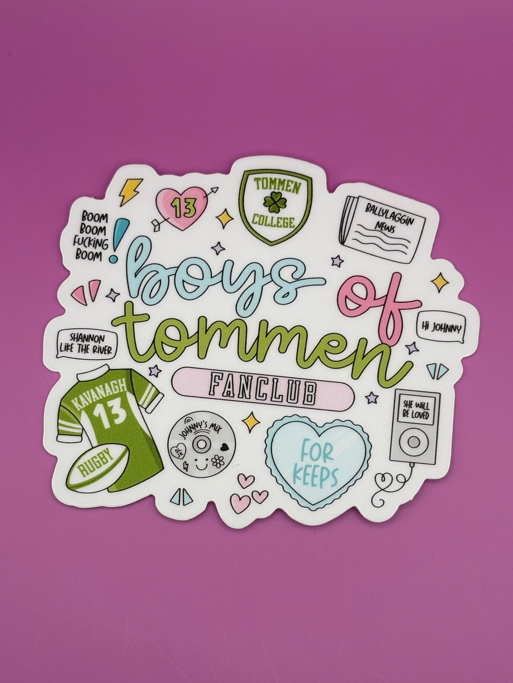 Boys of Tommen Fan Club - Sticker