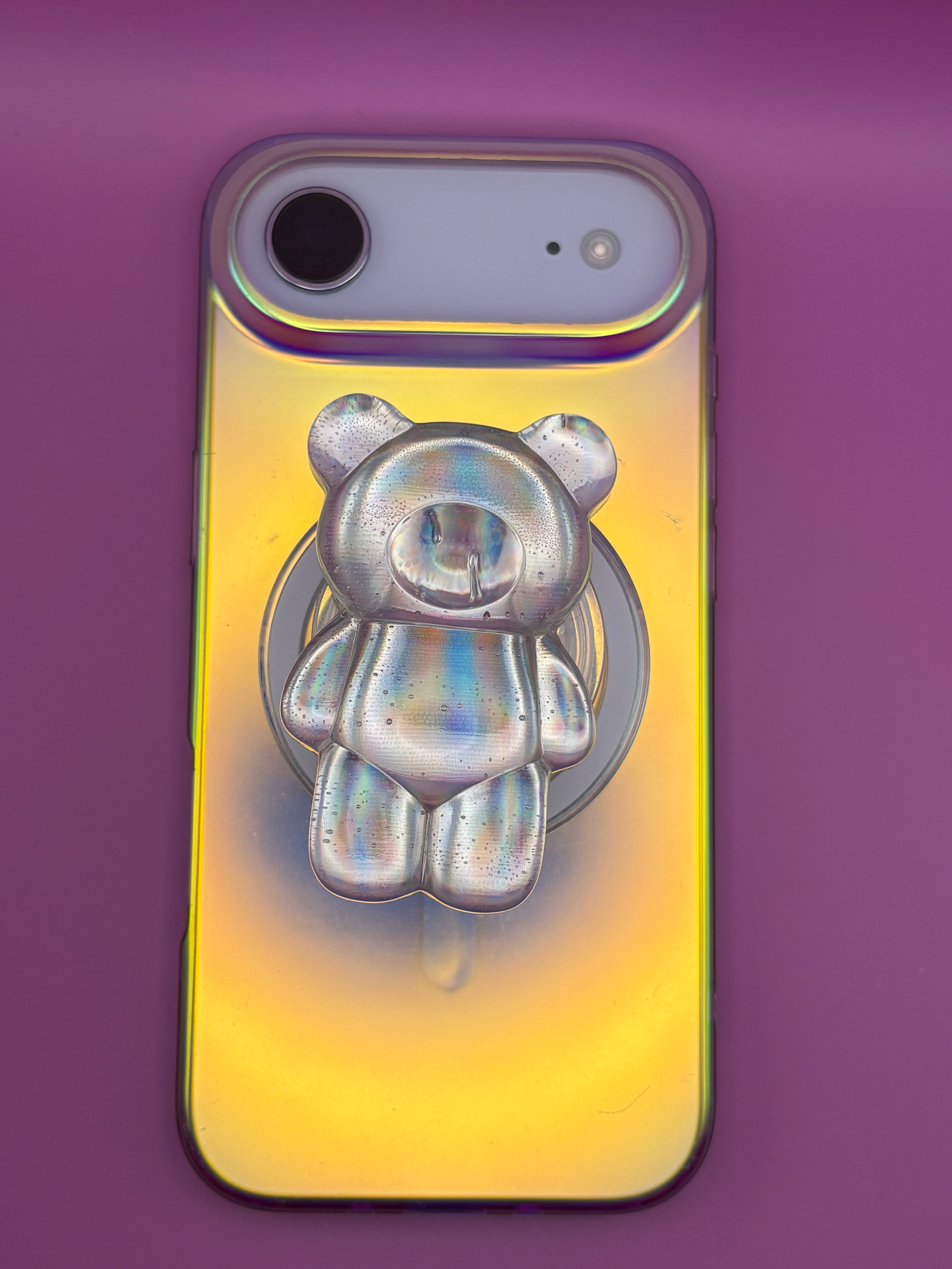 "3D Clear Holographic Bear" Phone & E-Reader MagSafe Grip