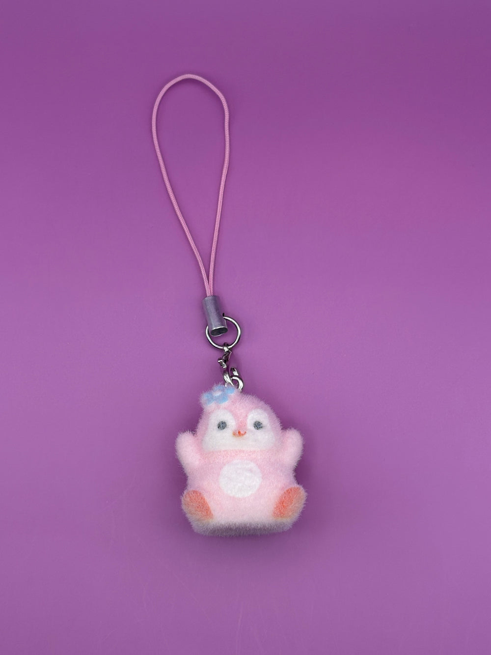Pink Girly Penguin - Phone Charm
