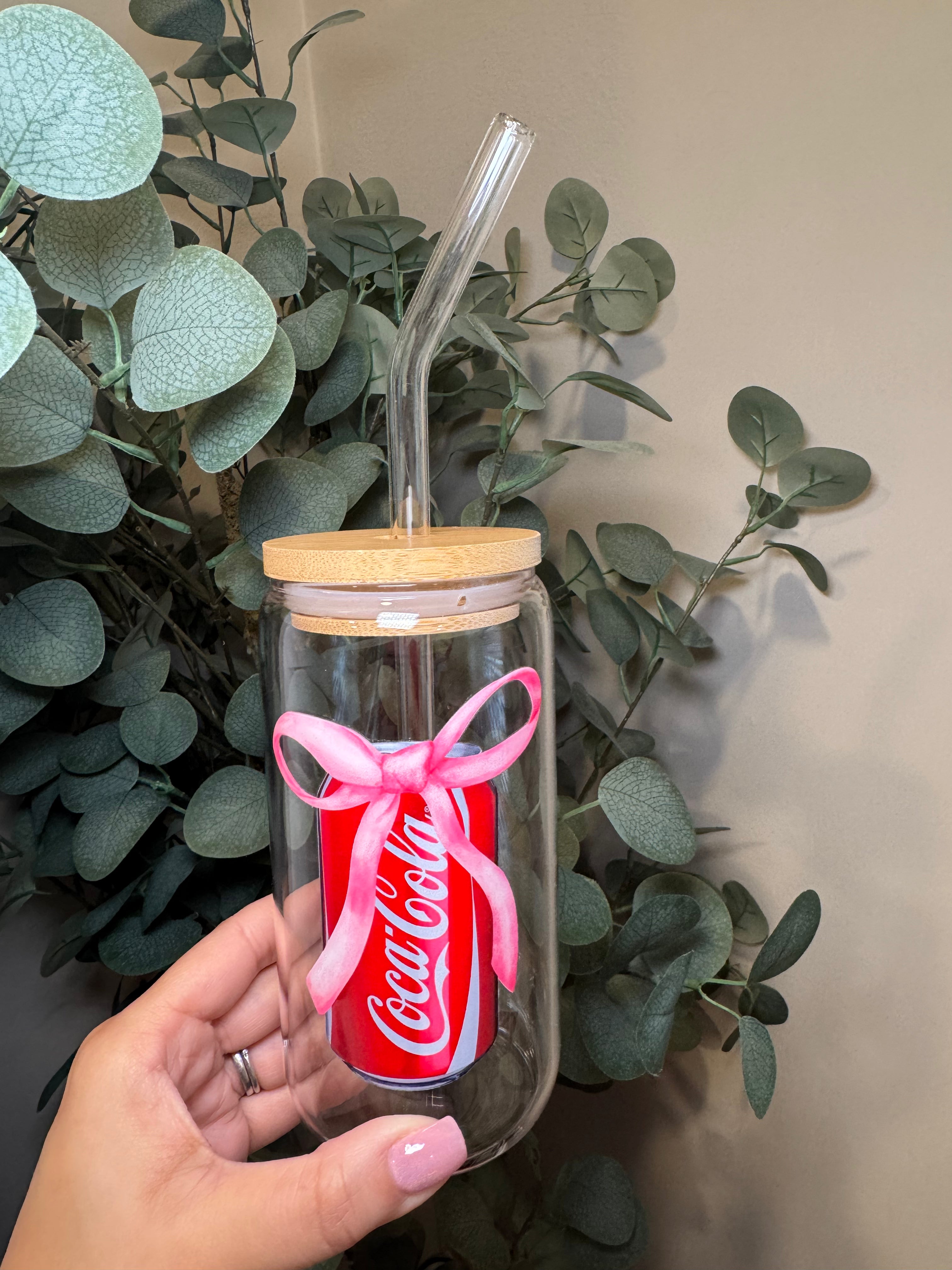 Girly Coke - 16 Oz Glass Can – Hand wash only