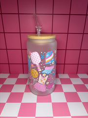 Pickleball Girlie - 16 Oz Glass Can