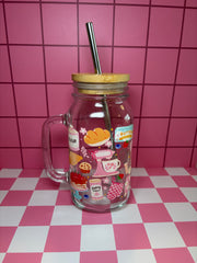 Baking Lover - 24 Oz Mason Jar Cup