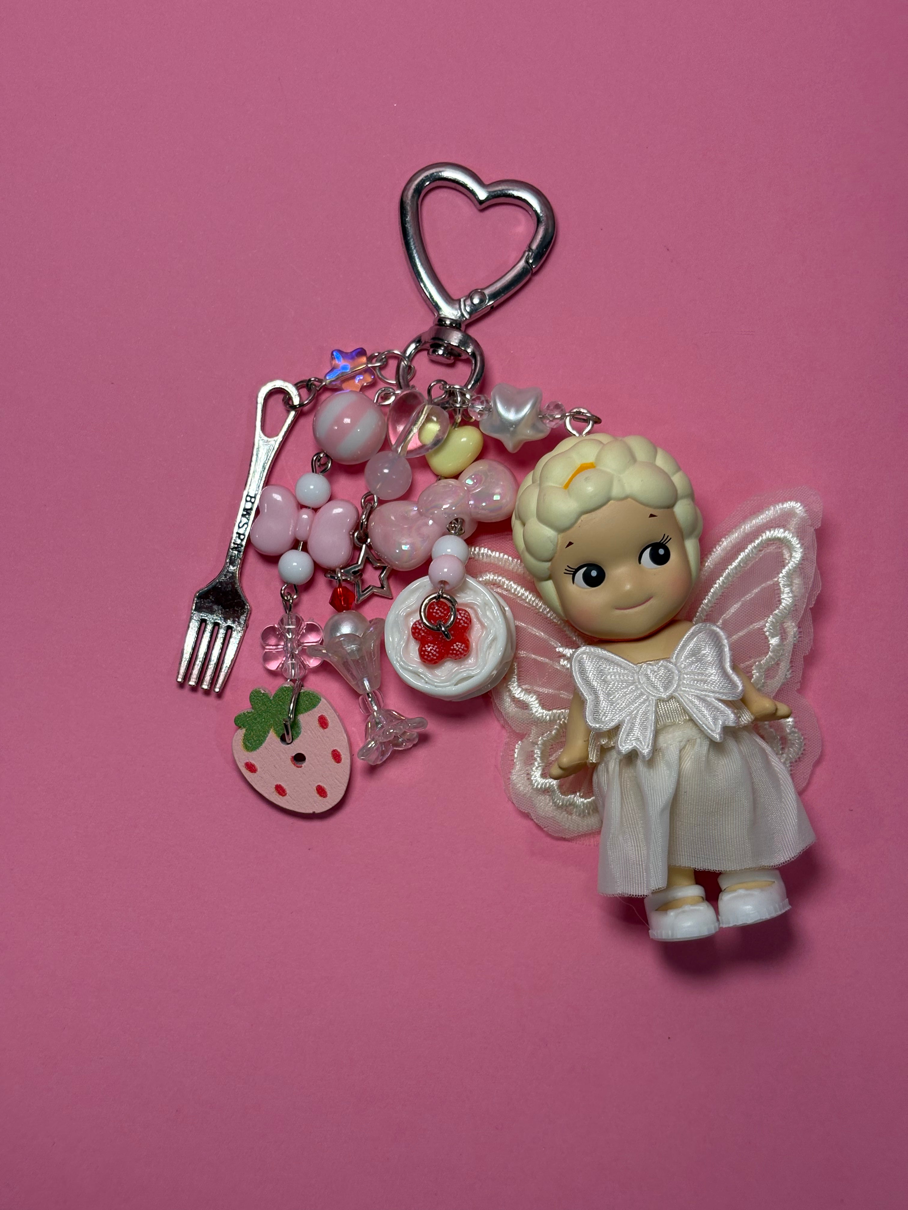 Popcorn- Sonny Angel Keychain