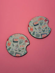 Summer Aesthetic - Car Coaster (Pack of 2)