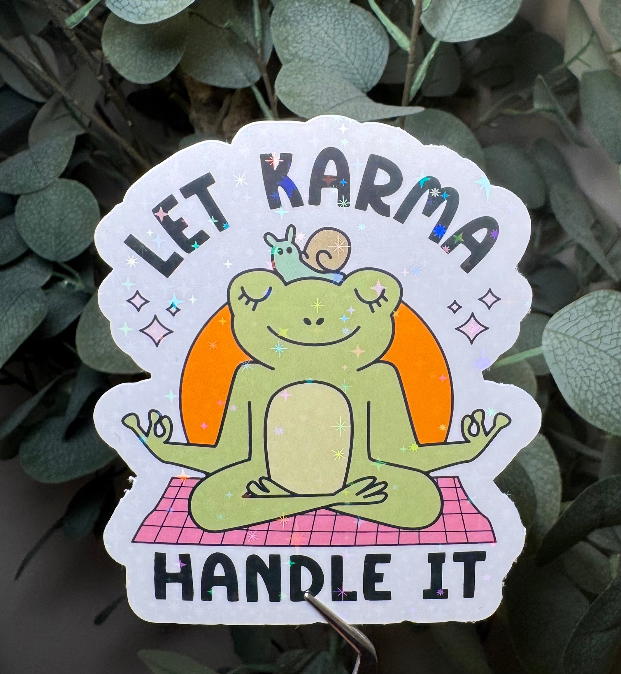 Let Karma Handle It - Sticker – Vinyl & Waterproof Sticker