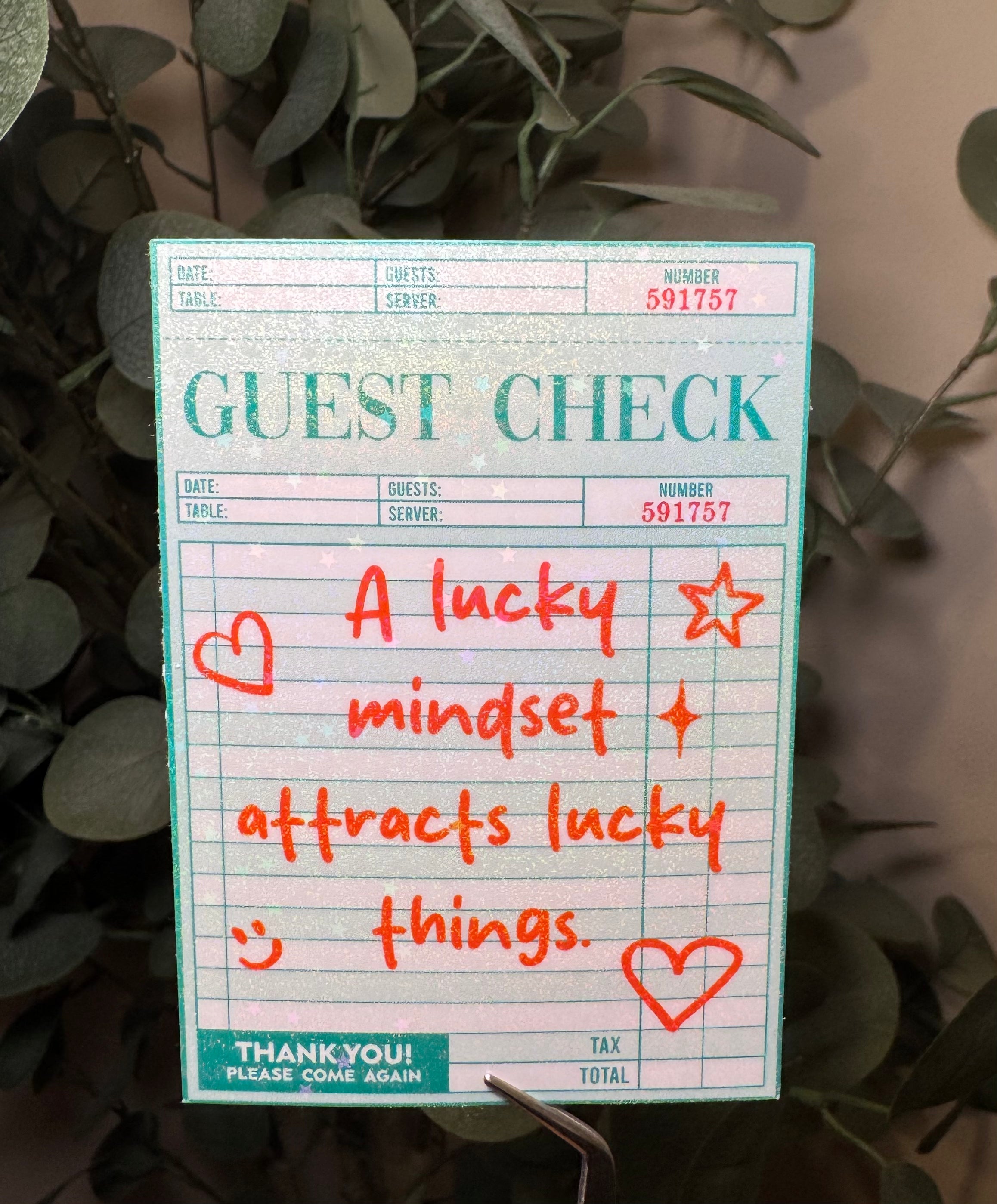 A Lucky Mindset Attracts Lucky Things - Sticker – Vinyl & Waterproof Sticker