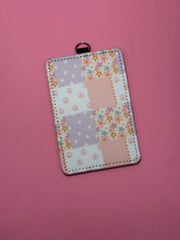 Girly Patchwork - ID Badge Holder with Lanyard