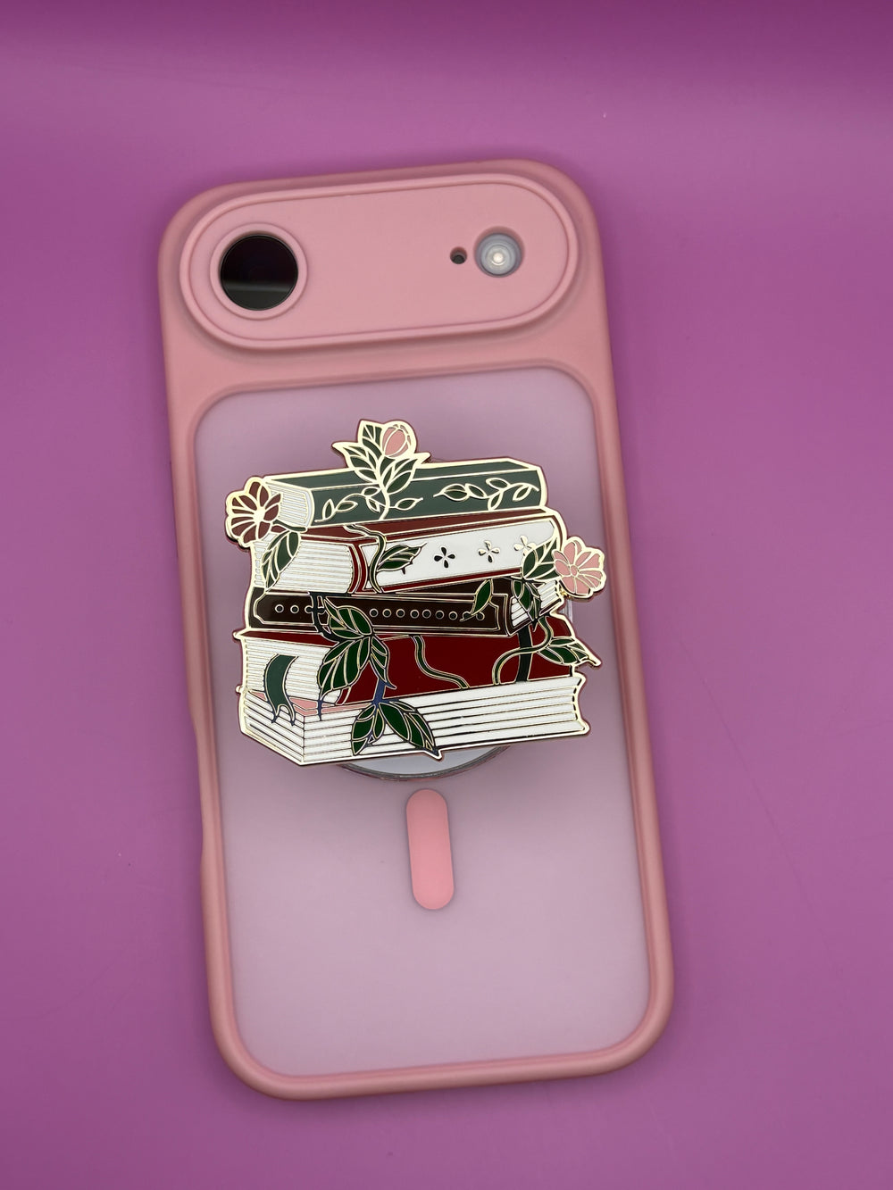 "Book Stack" Phone & E-Reader MagSafe Grip