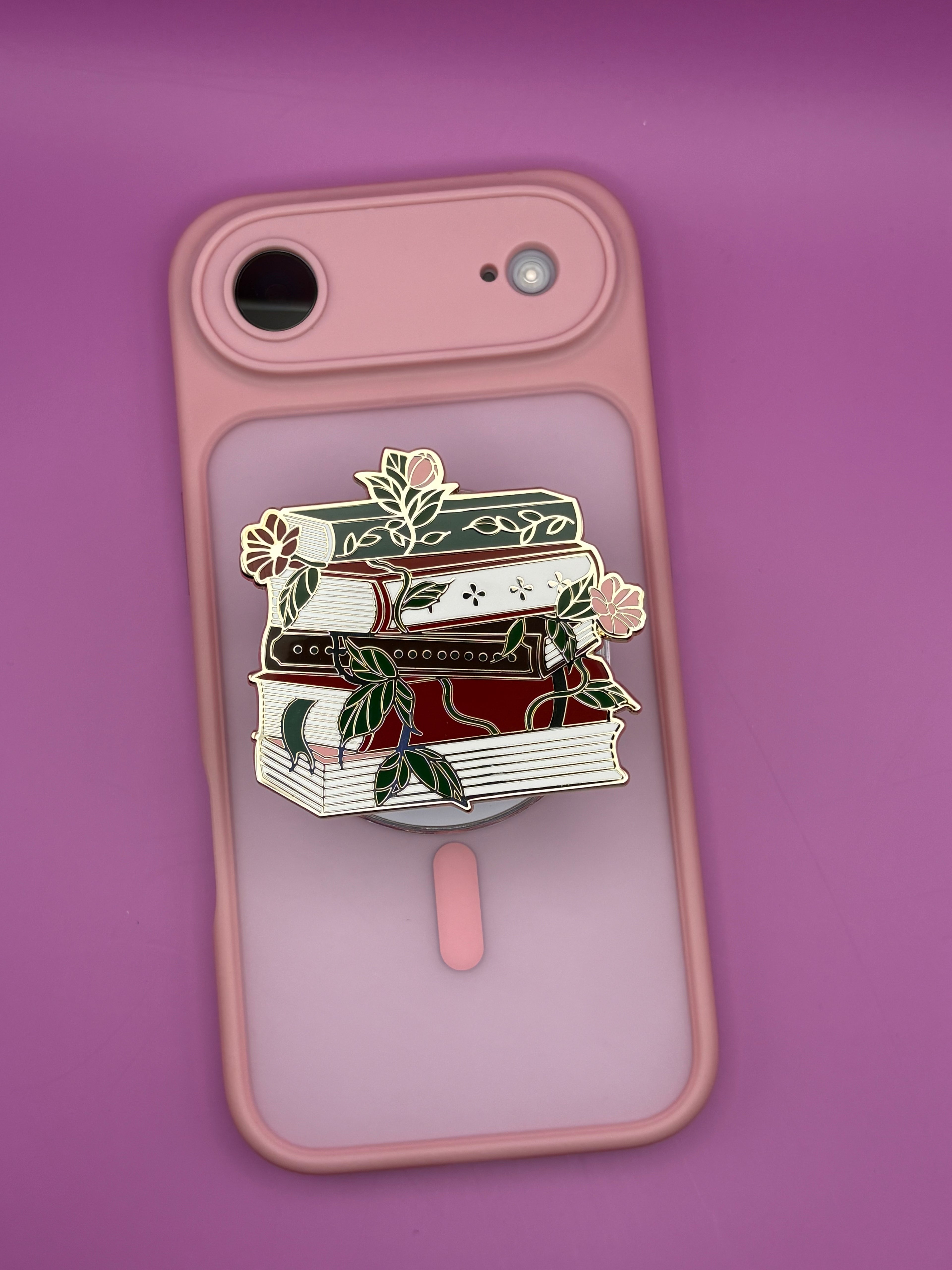 "Book Stack" Phone & E-Reader MagSafe Grip