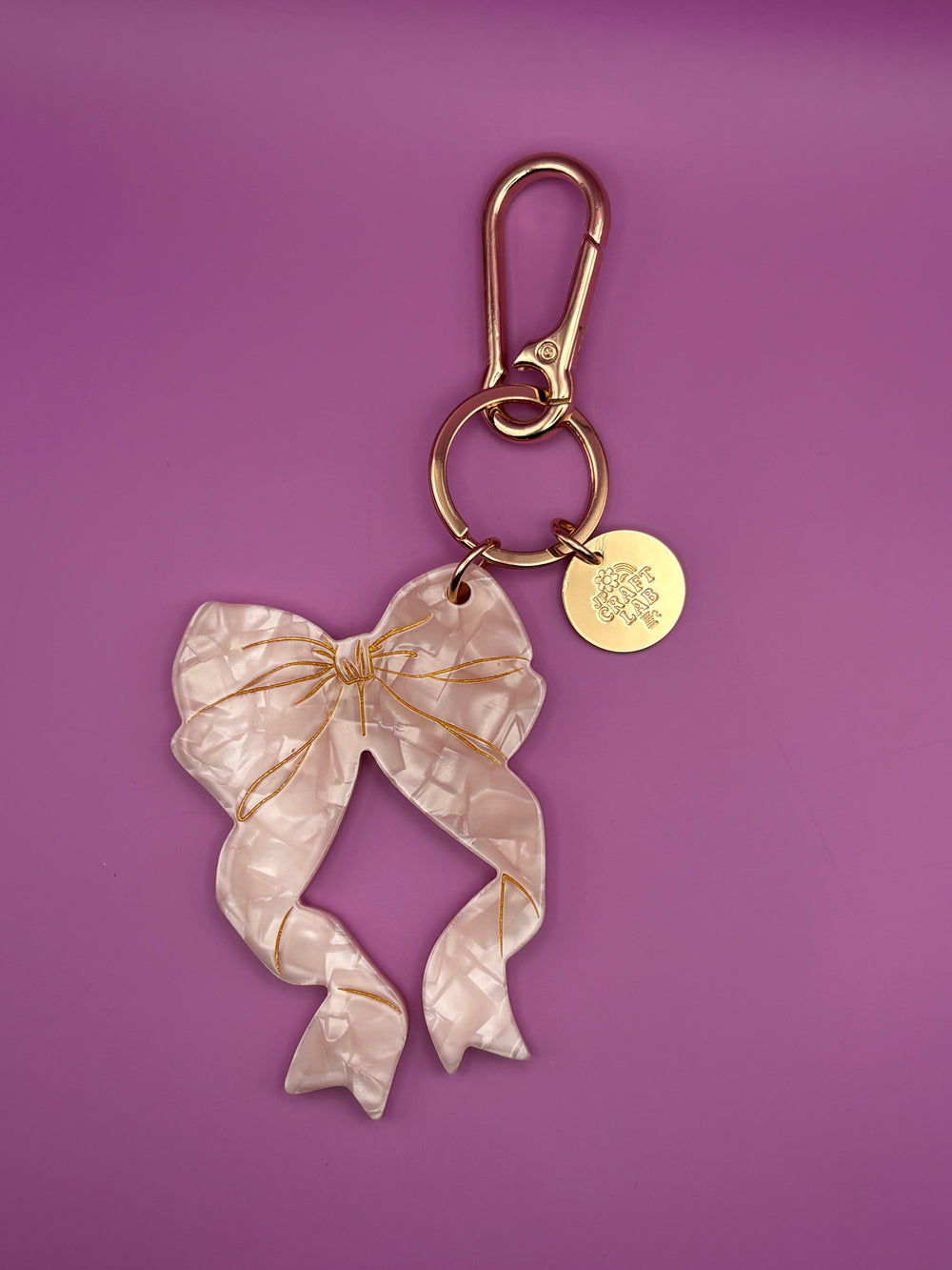 Bow - Acetate Bag Charm