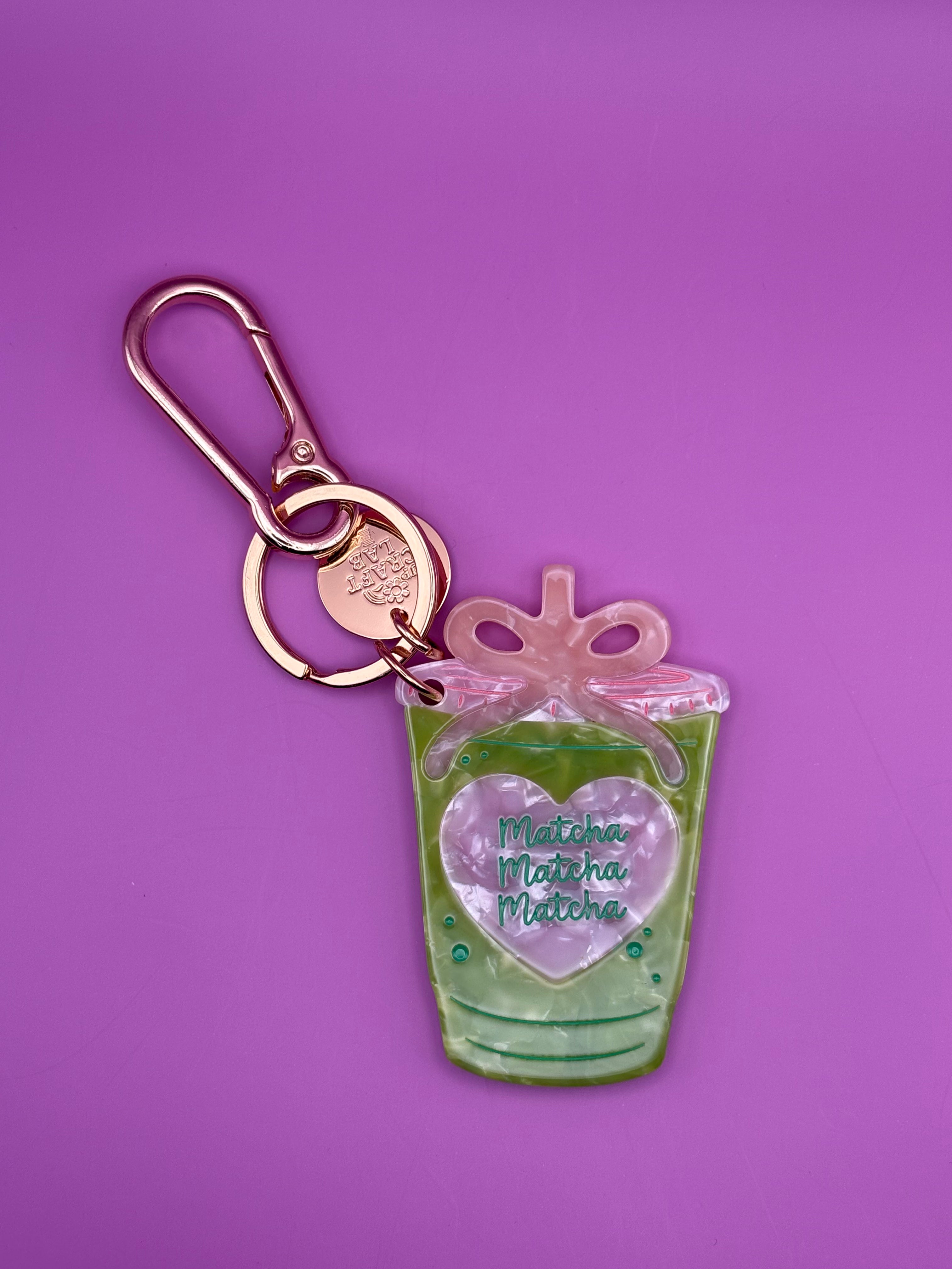 Matcha - Acetate Bag Charm
