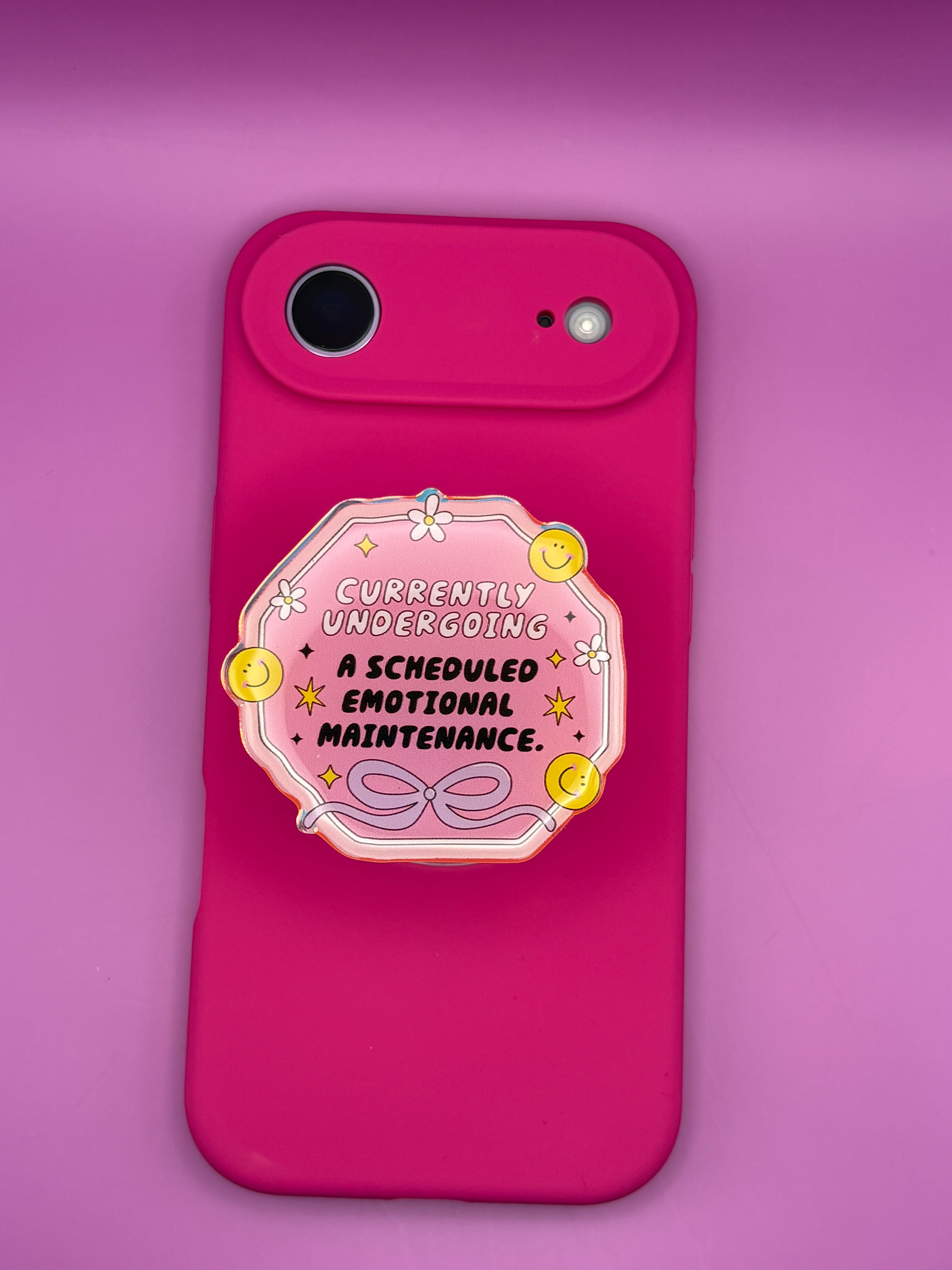 "Strawberry Stamp"- Phone & E-Reader MagSafe Grip