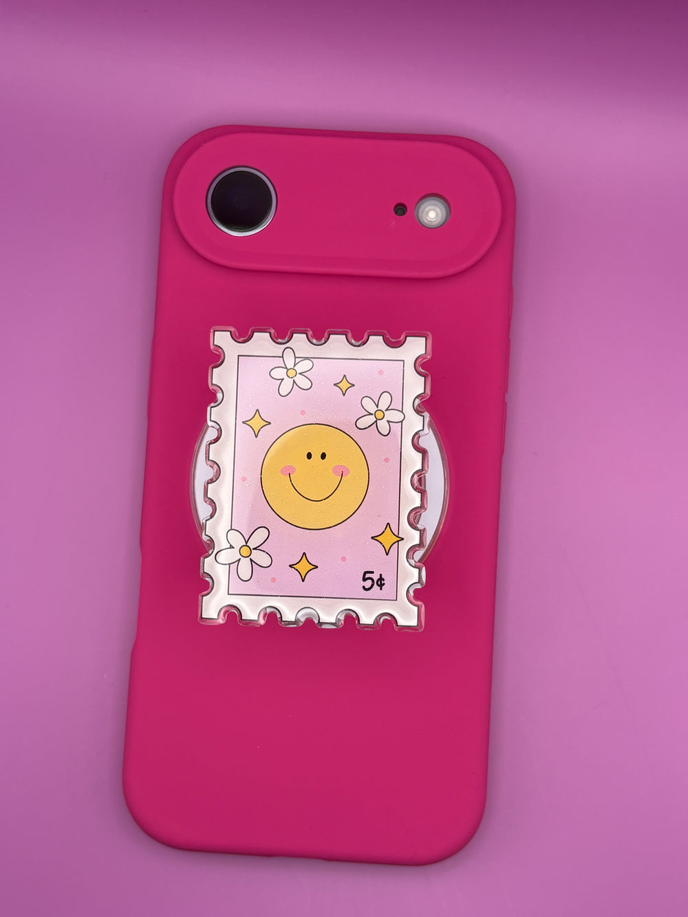 "Smiley Stamp"- Phone & E-Reader MagSafe Grip