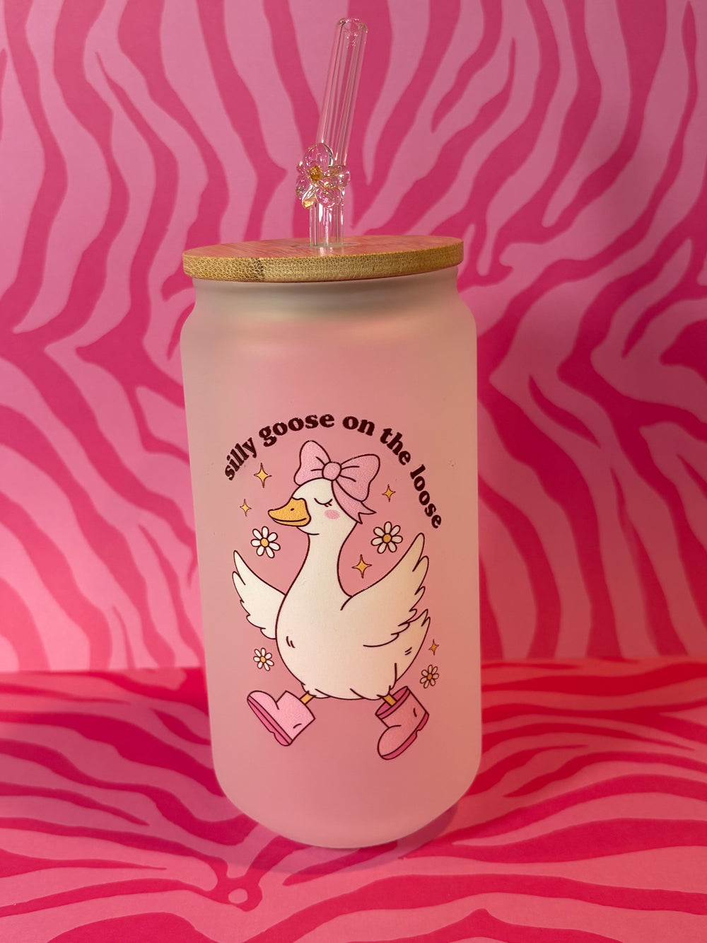 Silly Goose on the Loose - 16 Oz Glass Can