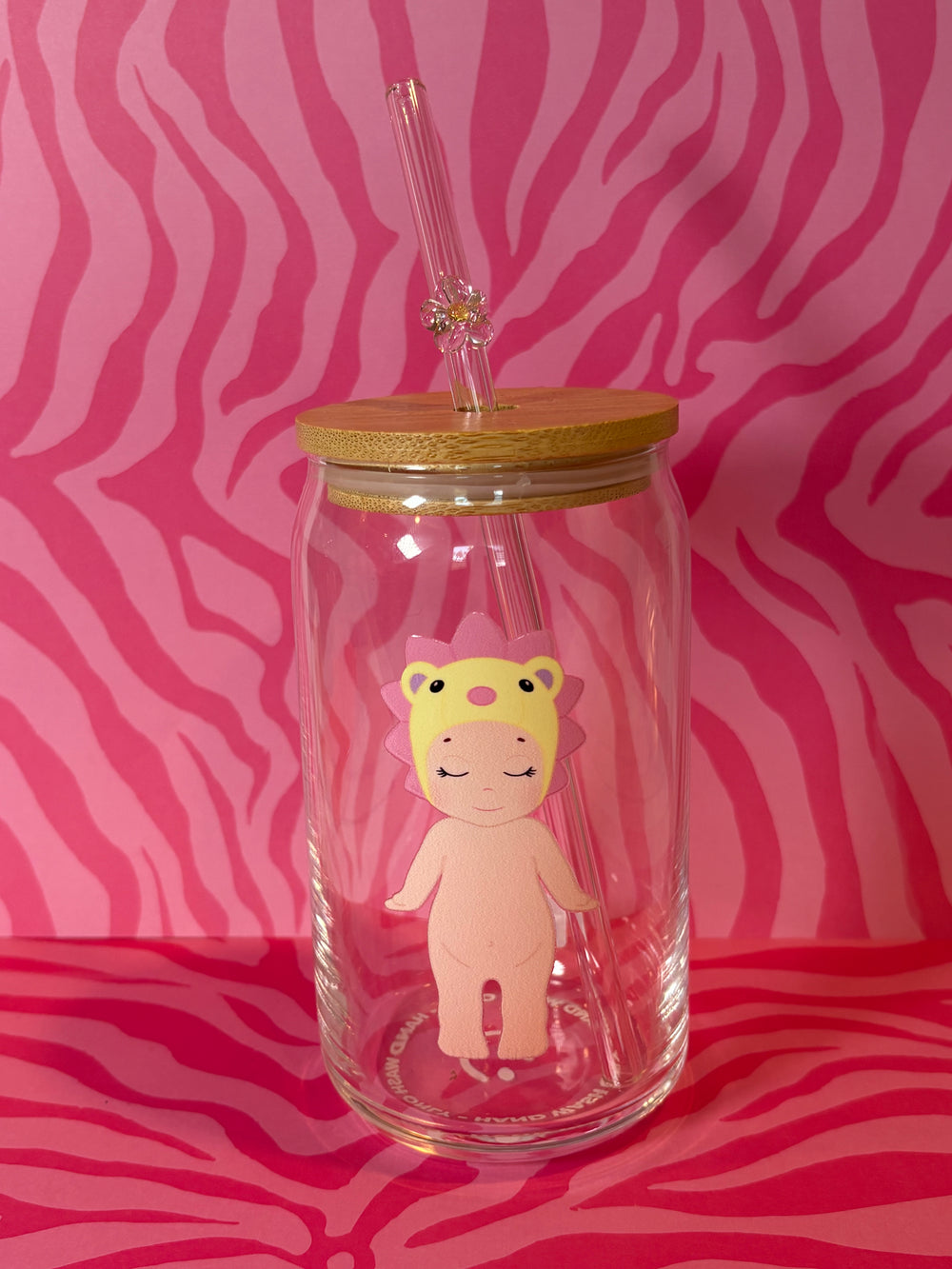 Lion Sonny Angel - 16 Oz Glass Can