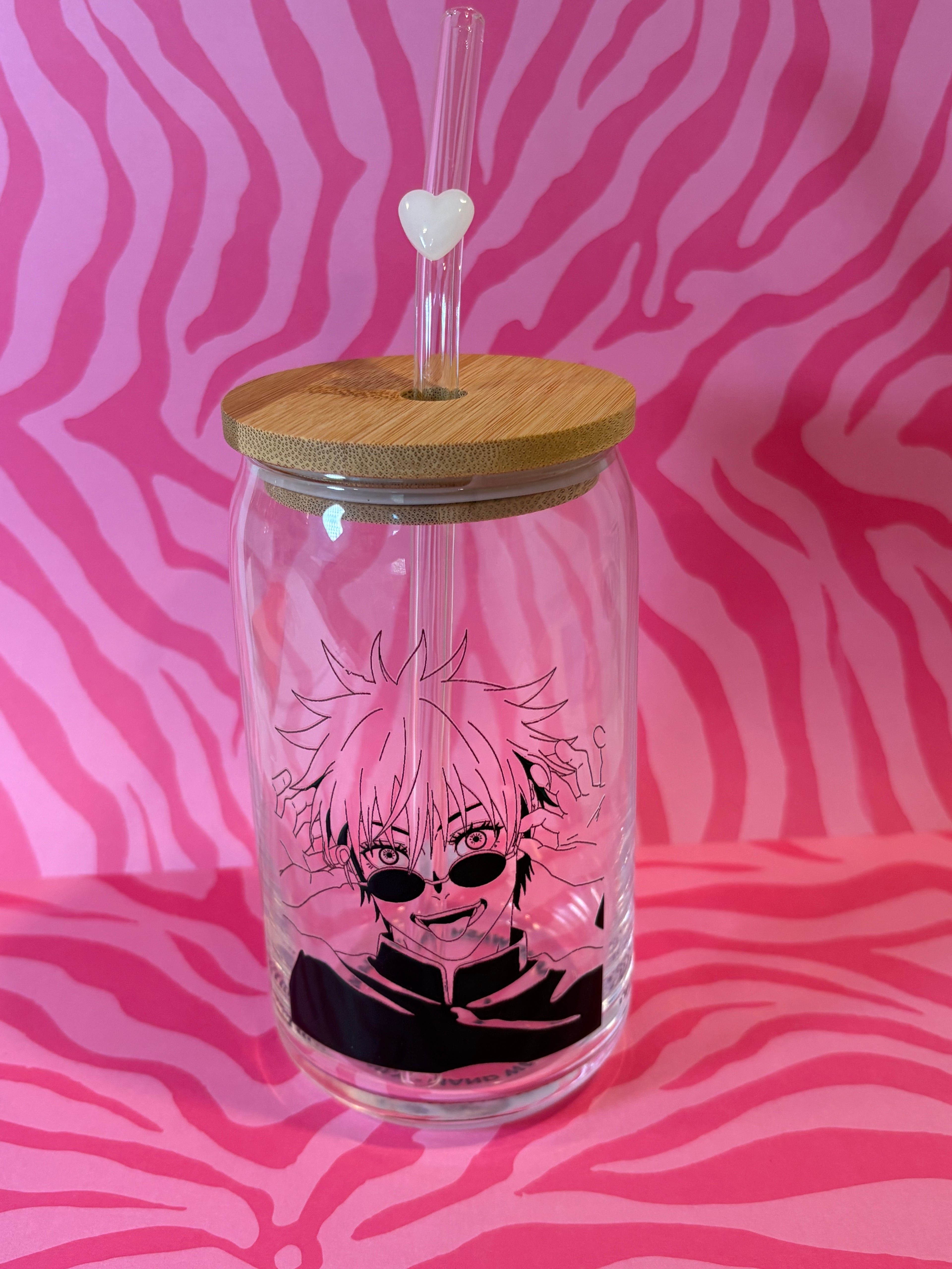 Satoru Gojo (JJK) - 16 Oz Glass Can