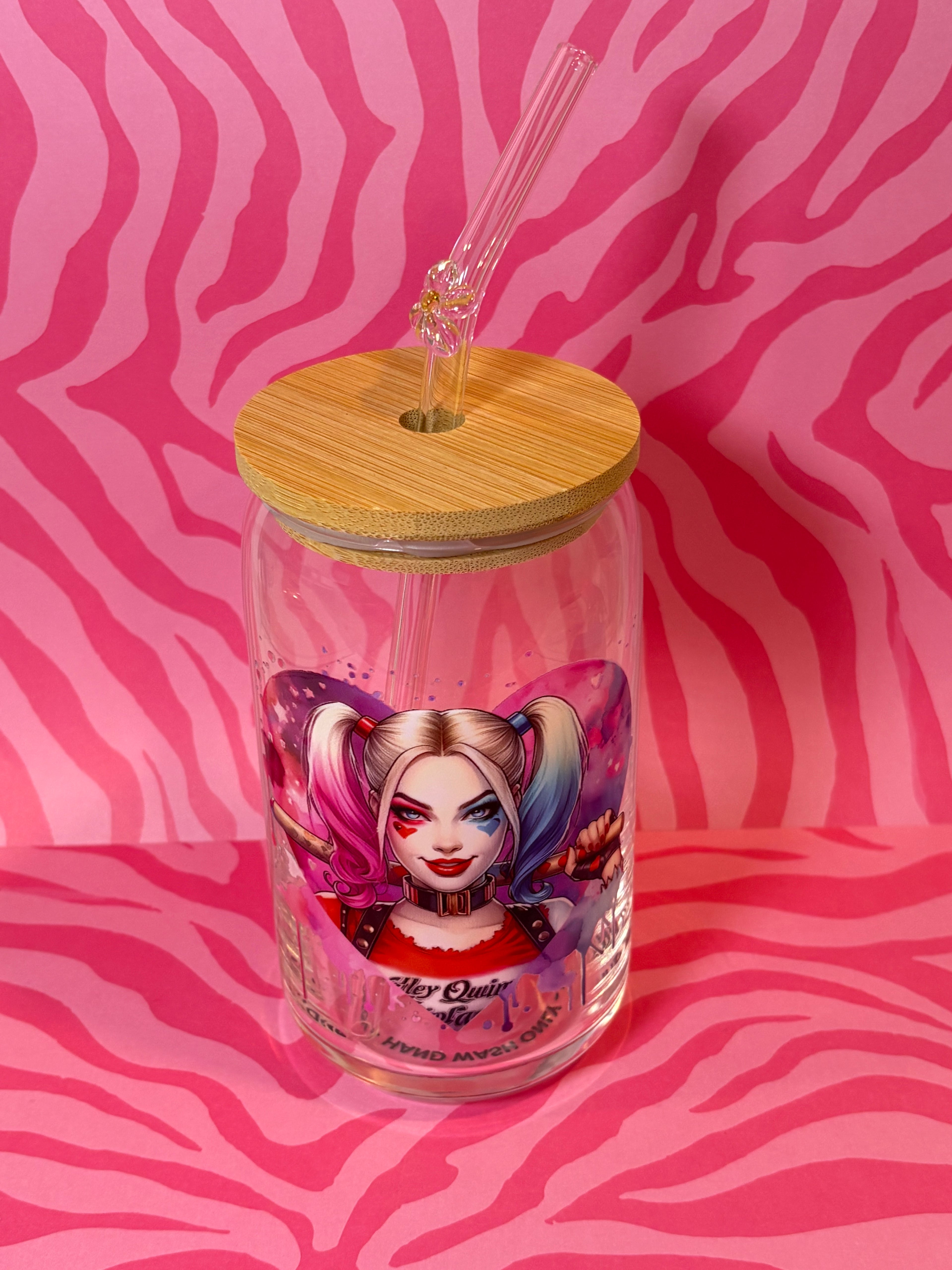 Harley Quinn - 16 Oz Glass Can