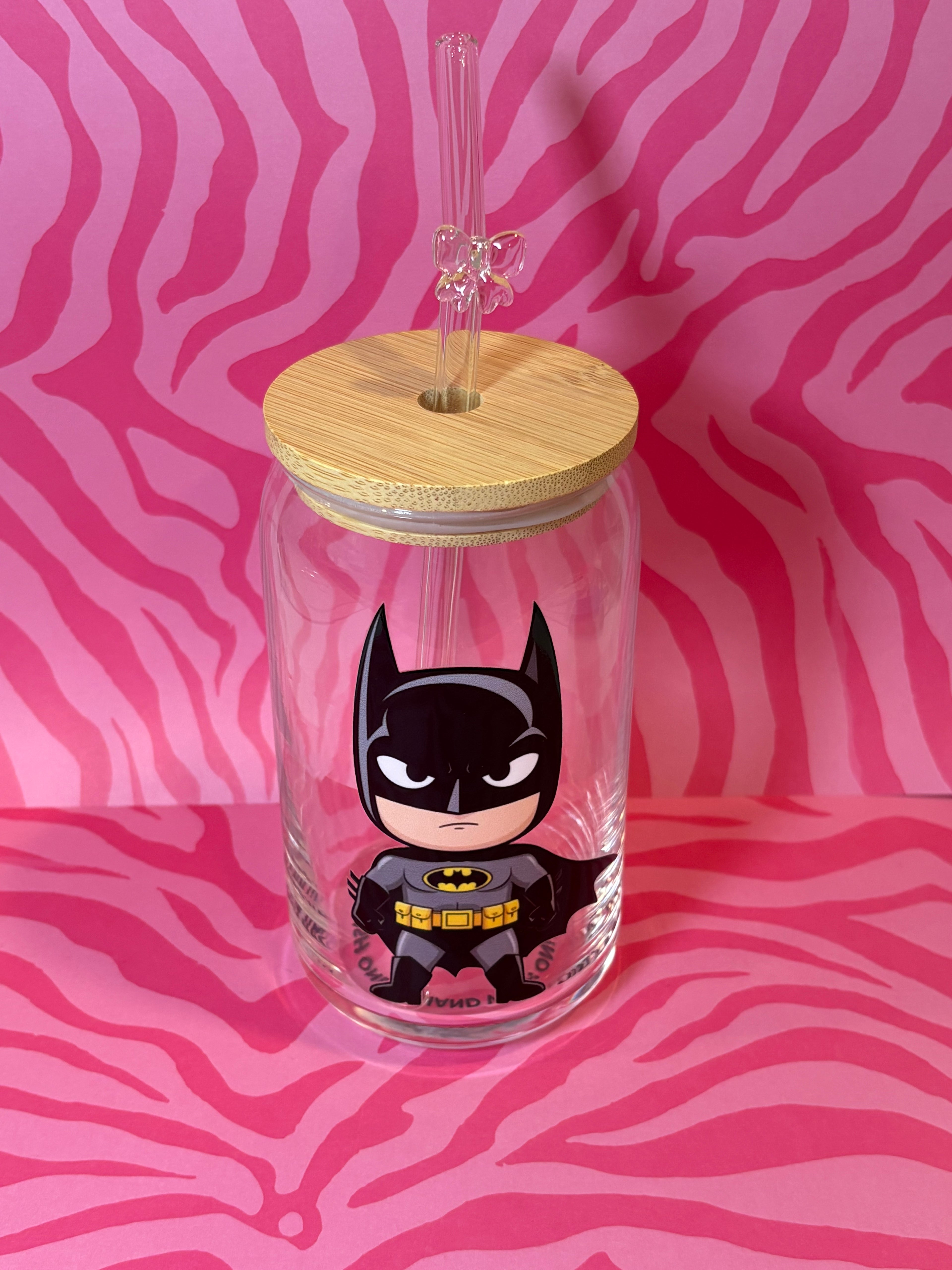 Batman - 16 Oz Glass Can