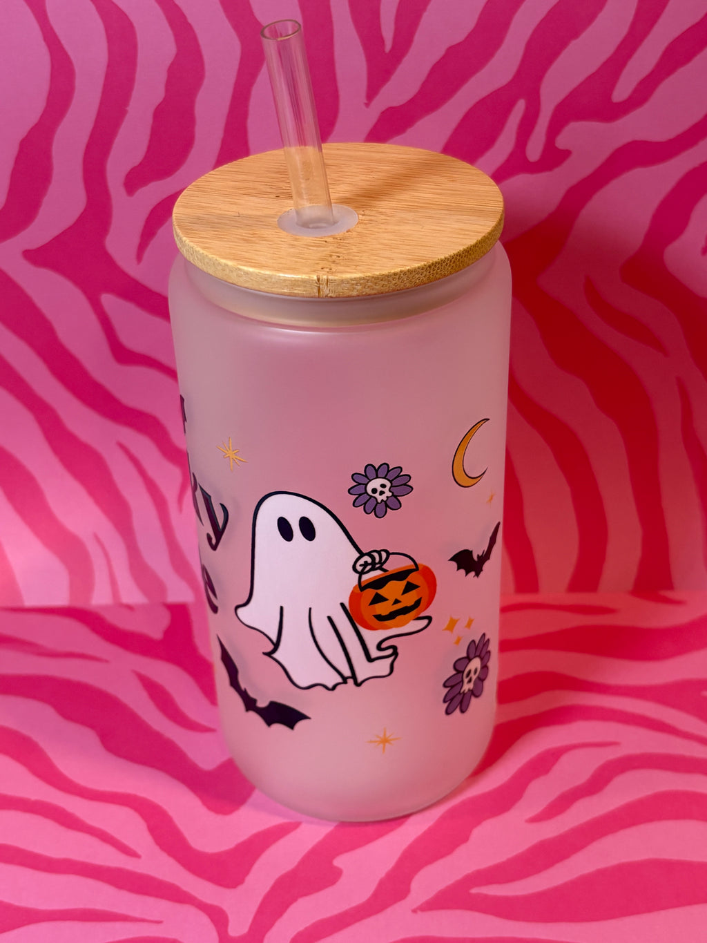 Spooky Babe - 16 Oz Glass Can