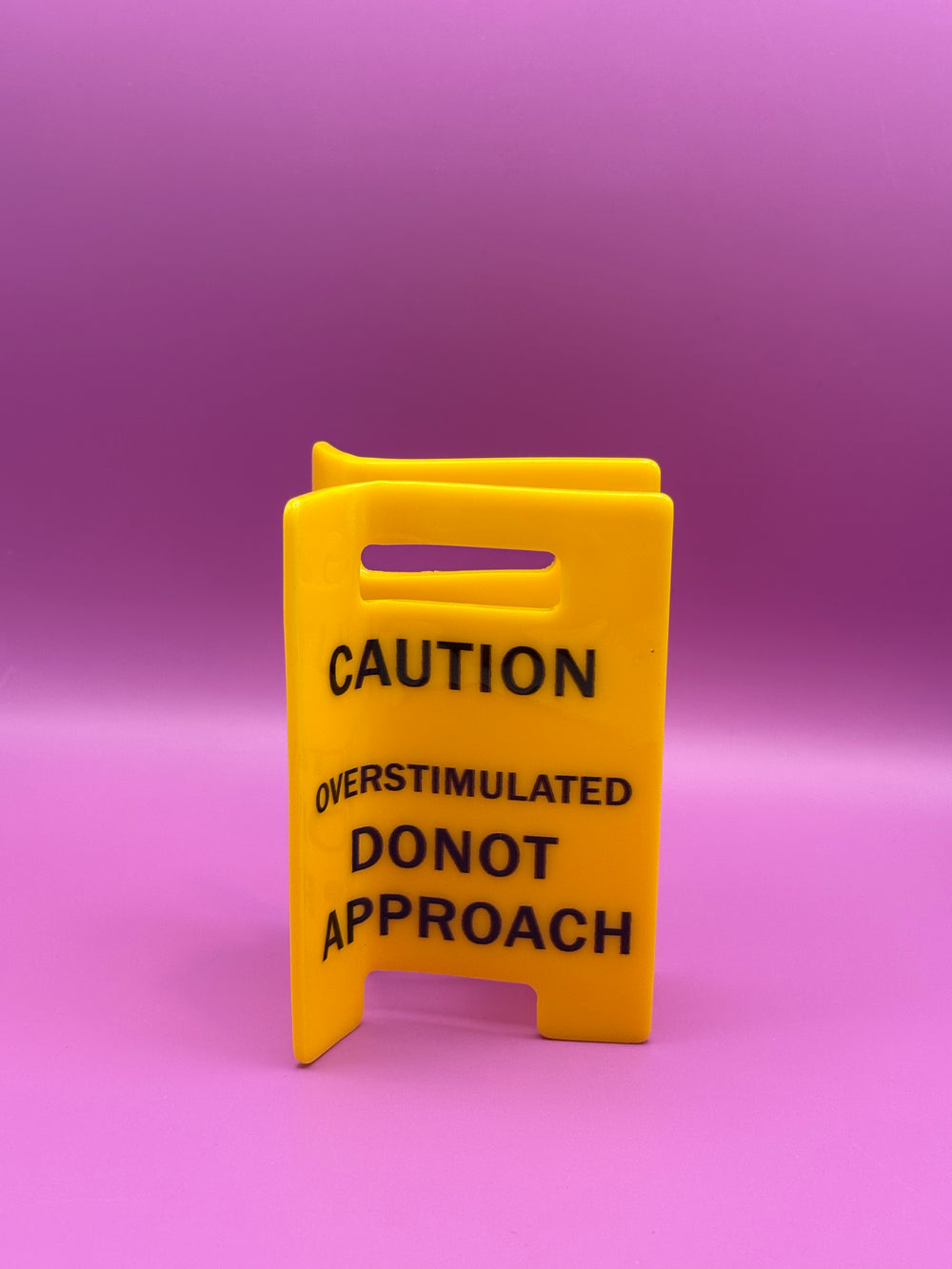 Caution: Overstimulated. Do Not Approach.  -  Claw Clip