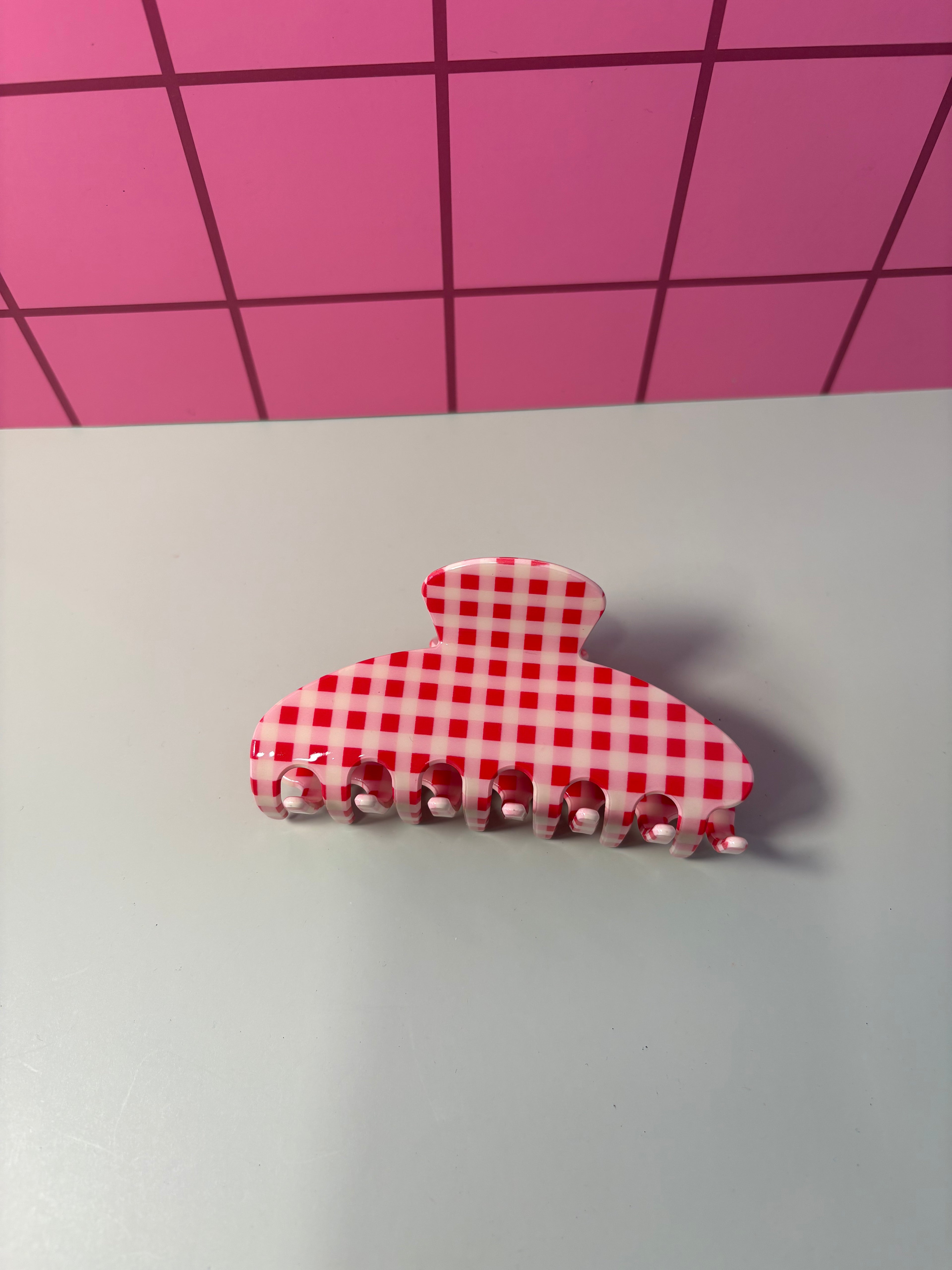 Gingham -  Claw Clip