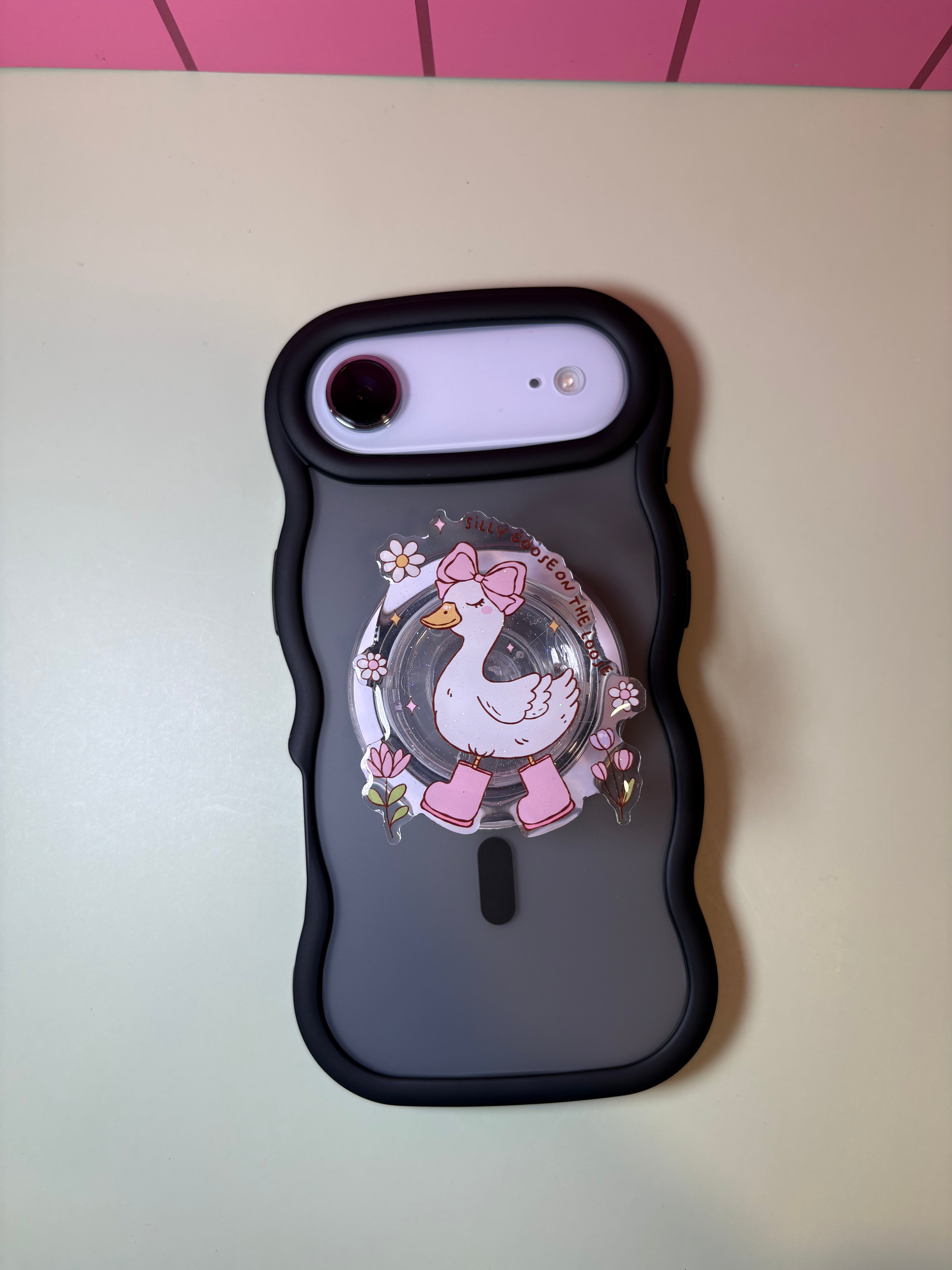 "Silly Goose on the Loose" Phone & E-Reader MagSafe Grip